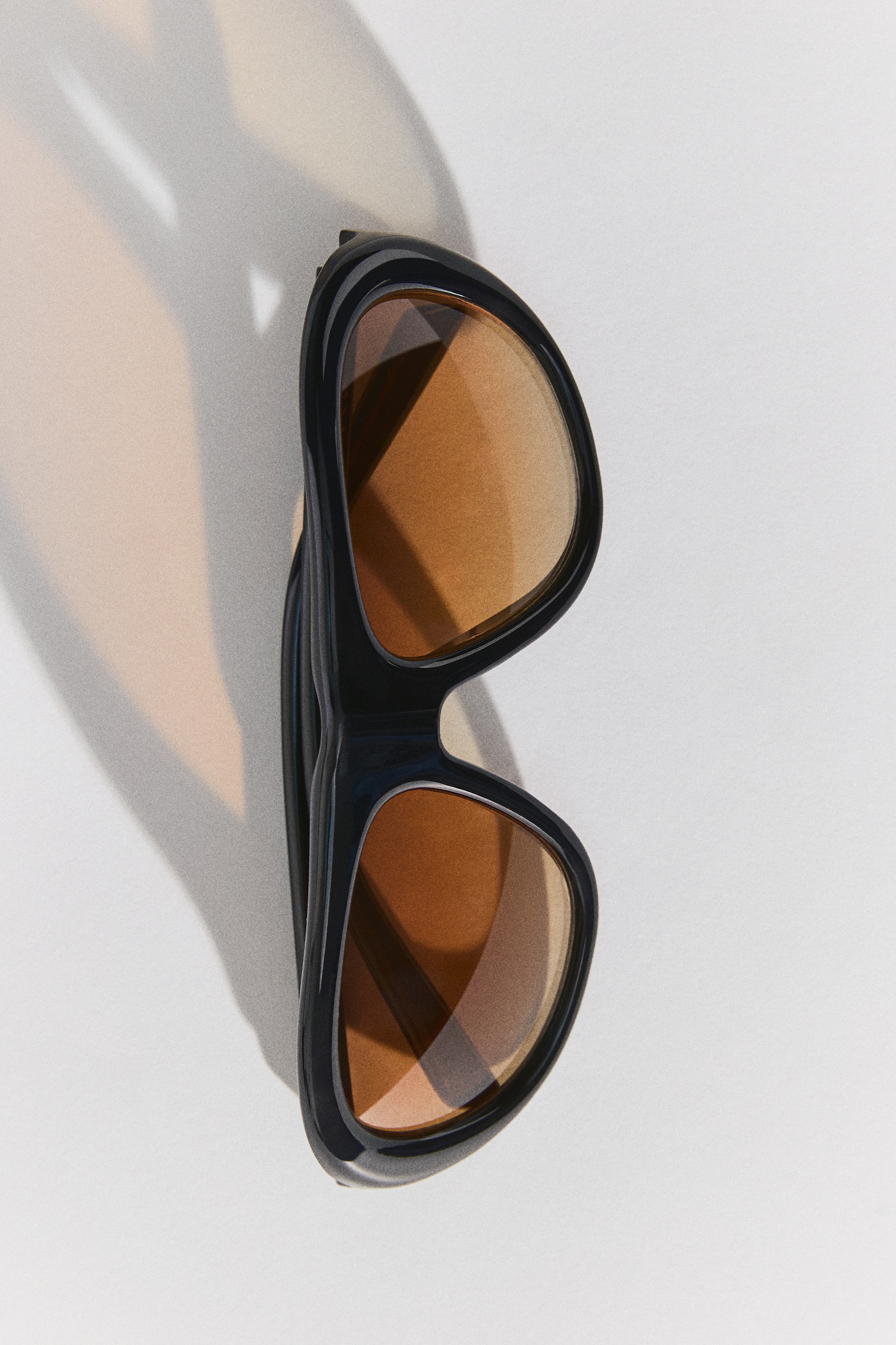 Visor sunglasses - Black/Brown/Dark red