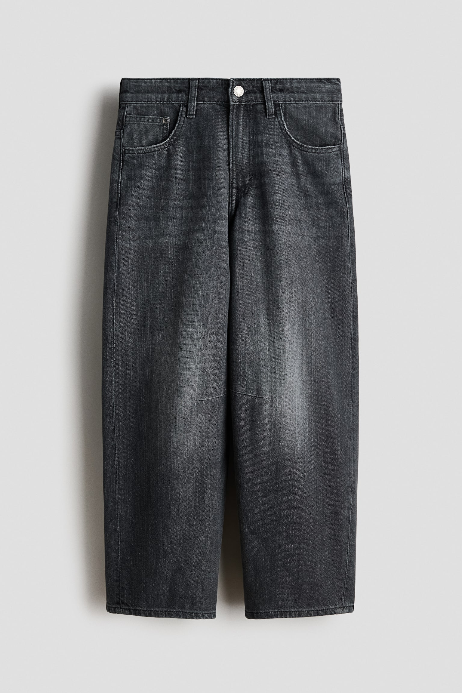 Barrel-leg jeans - Black/Denim blue/Light denim blue - 1