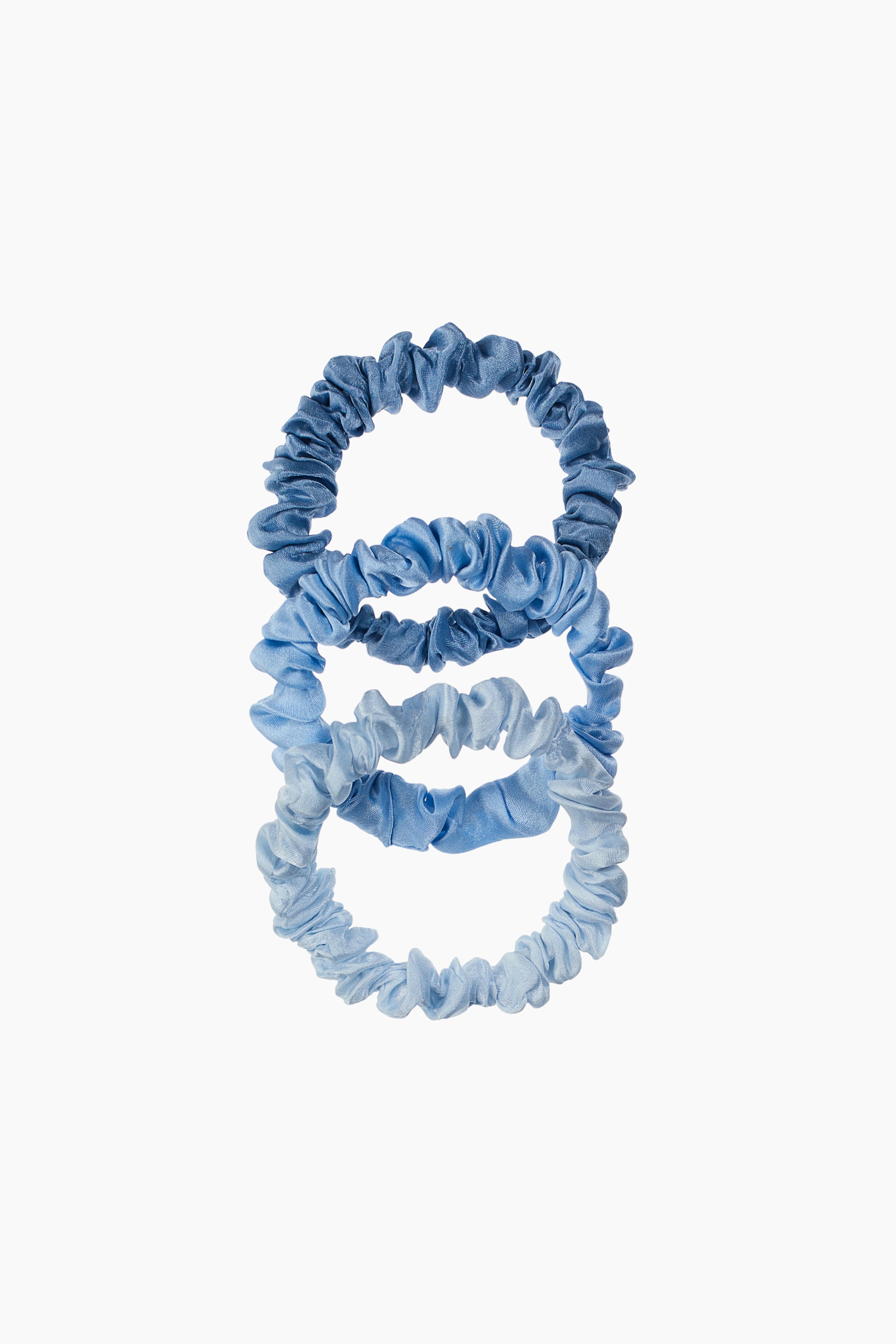 Nagyobb kép megtekintése: 3 db-os selyem hajgumi szett - Világoskék - Beauty all | H&M HU 1