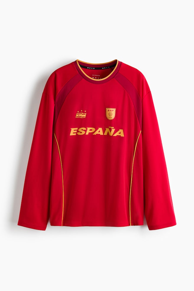 Playera de futbol Oversized Fit con DryMove™ - Rojo/España/Amarillo/Brasil/Azul claro/Argentina - 1