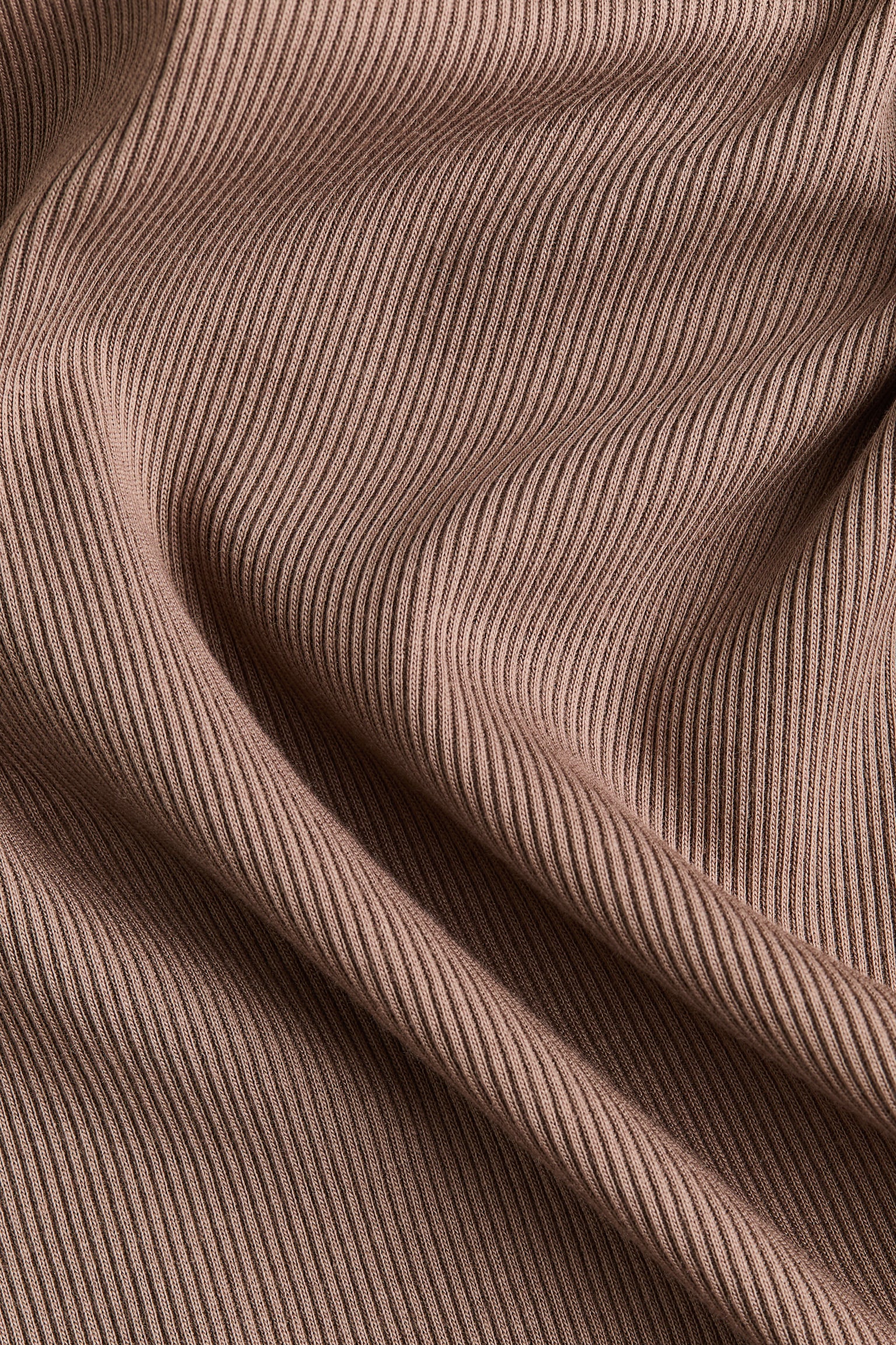Женский топ H&M Silk-Blend Mock Turtleneck Top, цвет: Серо-коричневый — фото 6