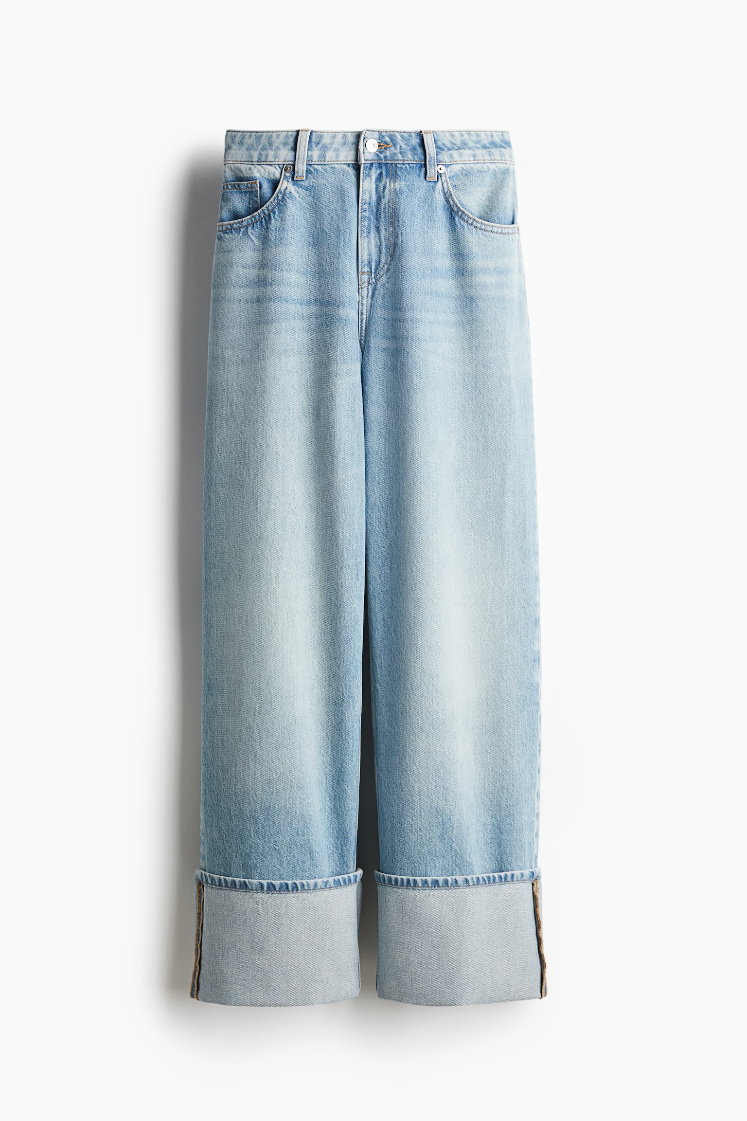 Baggy Wide Low Jeans - Light denim blue/Dark denim blue/Dark denim blue - 4