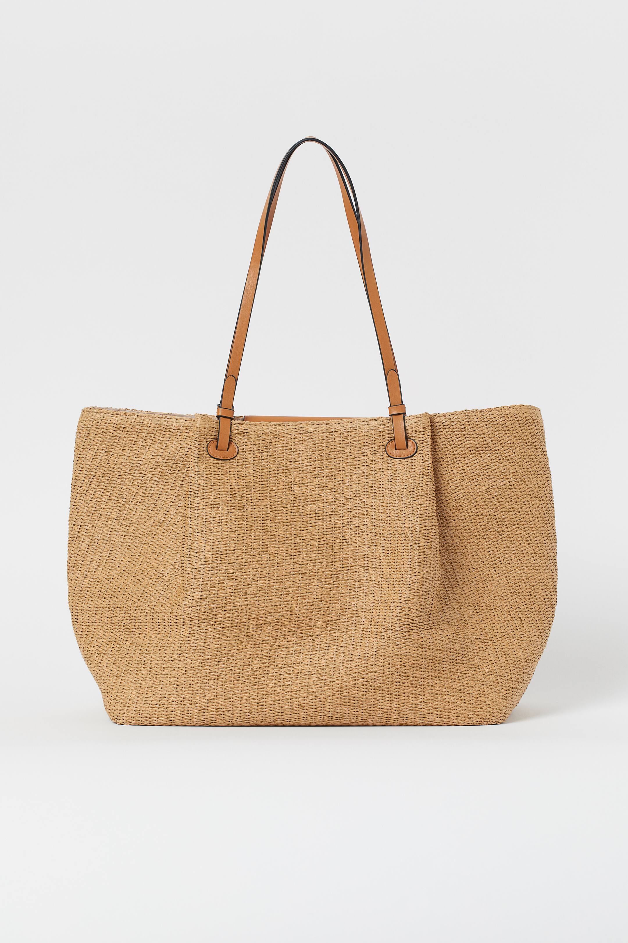 View larger image: Paper straw shopper - Beige - Ladies | H&M GB 1