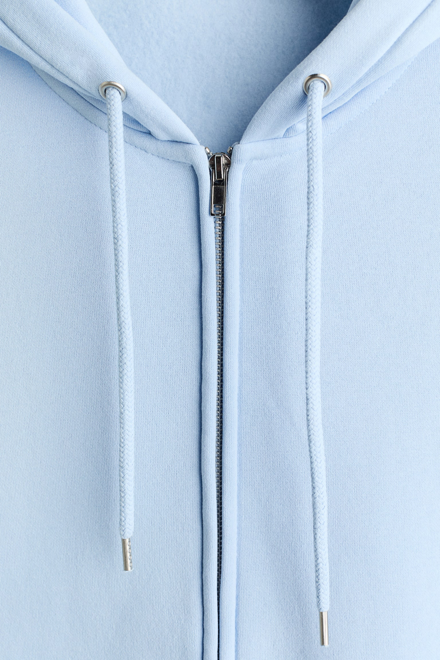 Худі Loose Fit на блискавці - Світло-блакитний/Сливовий/Синій/Коричневий/Зелений хакі/Світло-сірий/Чорний/Темно-сірий/Сірий меланж/Whitw - 4