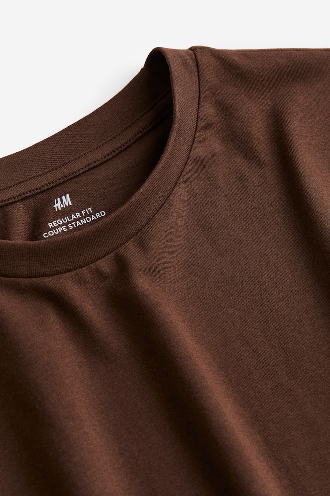 Regular Fit T-shirt - Brown/White/Black/Grey marl/dc/dc/dc/dc/dc/dc/dc - 3