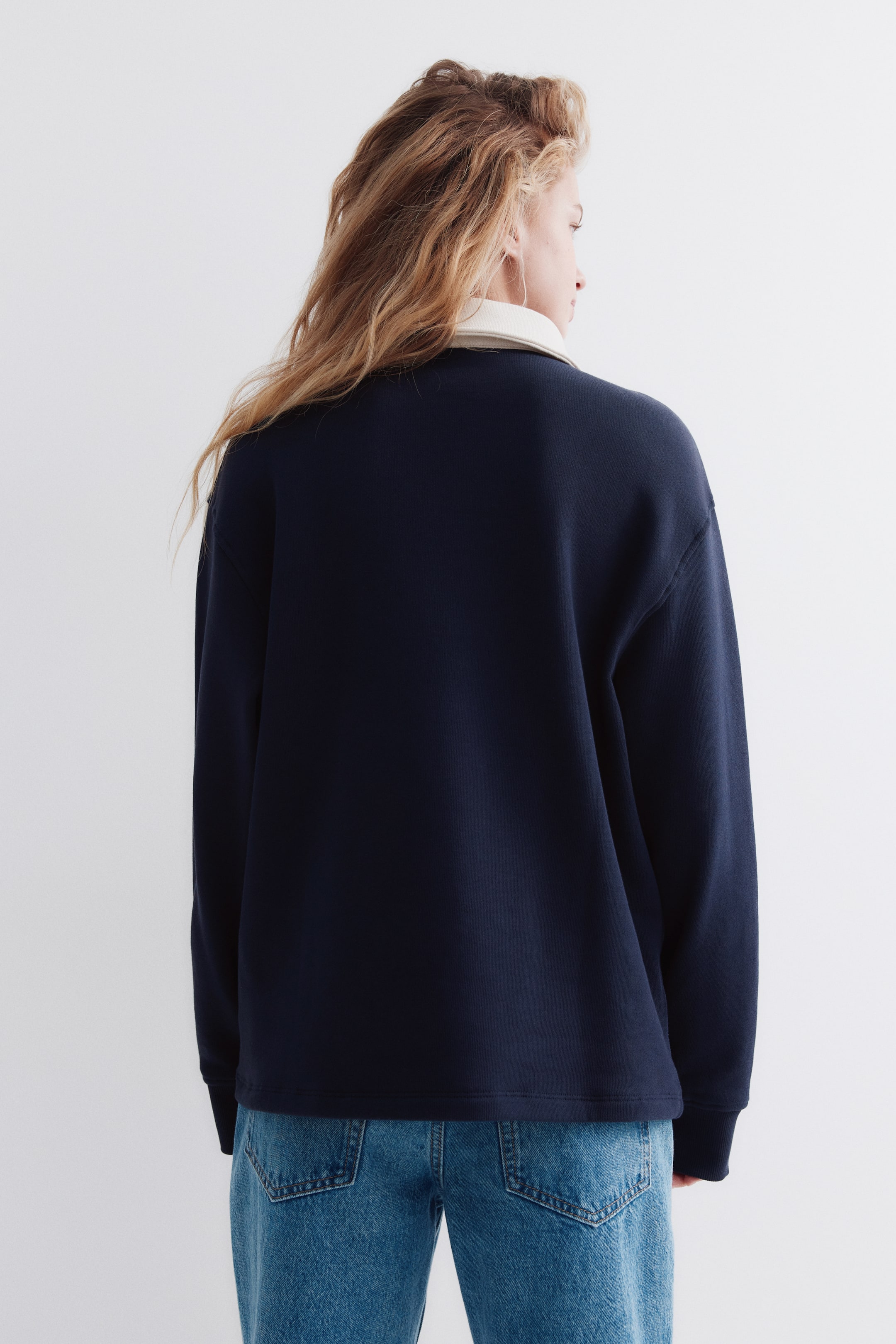 Zobacz większy obraz: Oversized rugby shirt - Granatowy - ONA | H&M PL 5