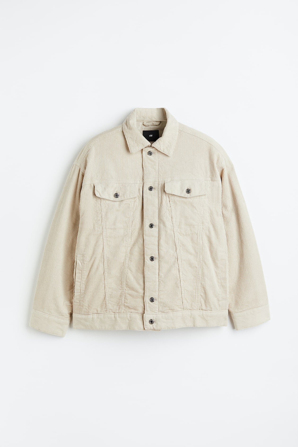 Padded Corduroy Jacket - Light beige - Men | H&M US