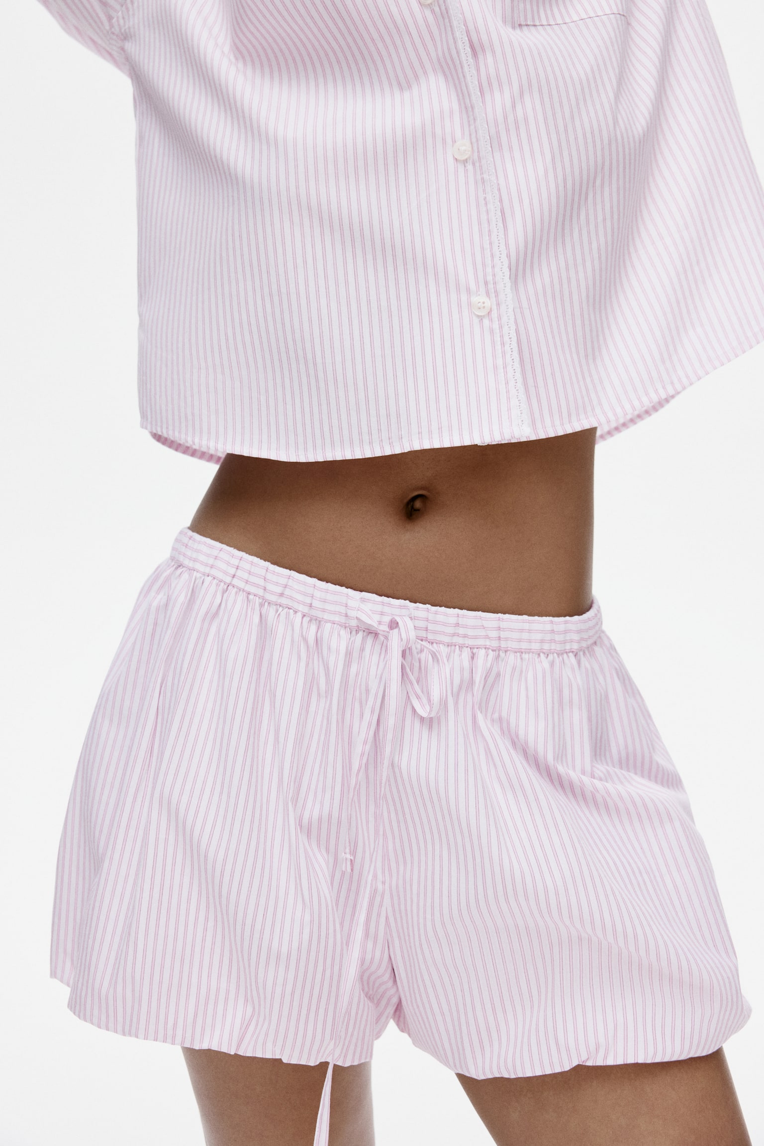 Katoenen pyjama - Lichtroze/gestreept - 6