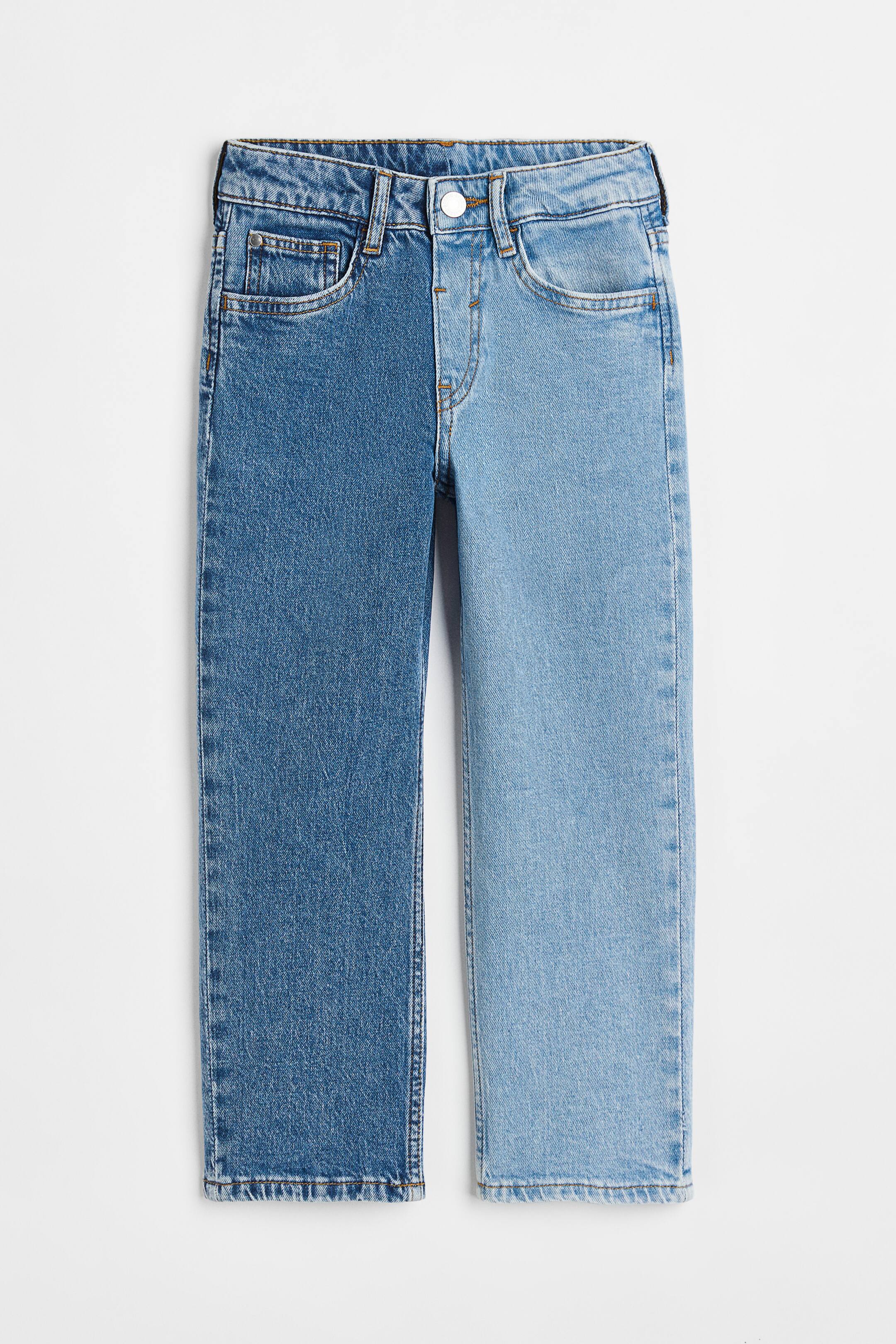 Xem ảnh lớn hơn: Quần jean Loose Fit - Màu xanh denim/Khối màu - Kids | H&M VN 1