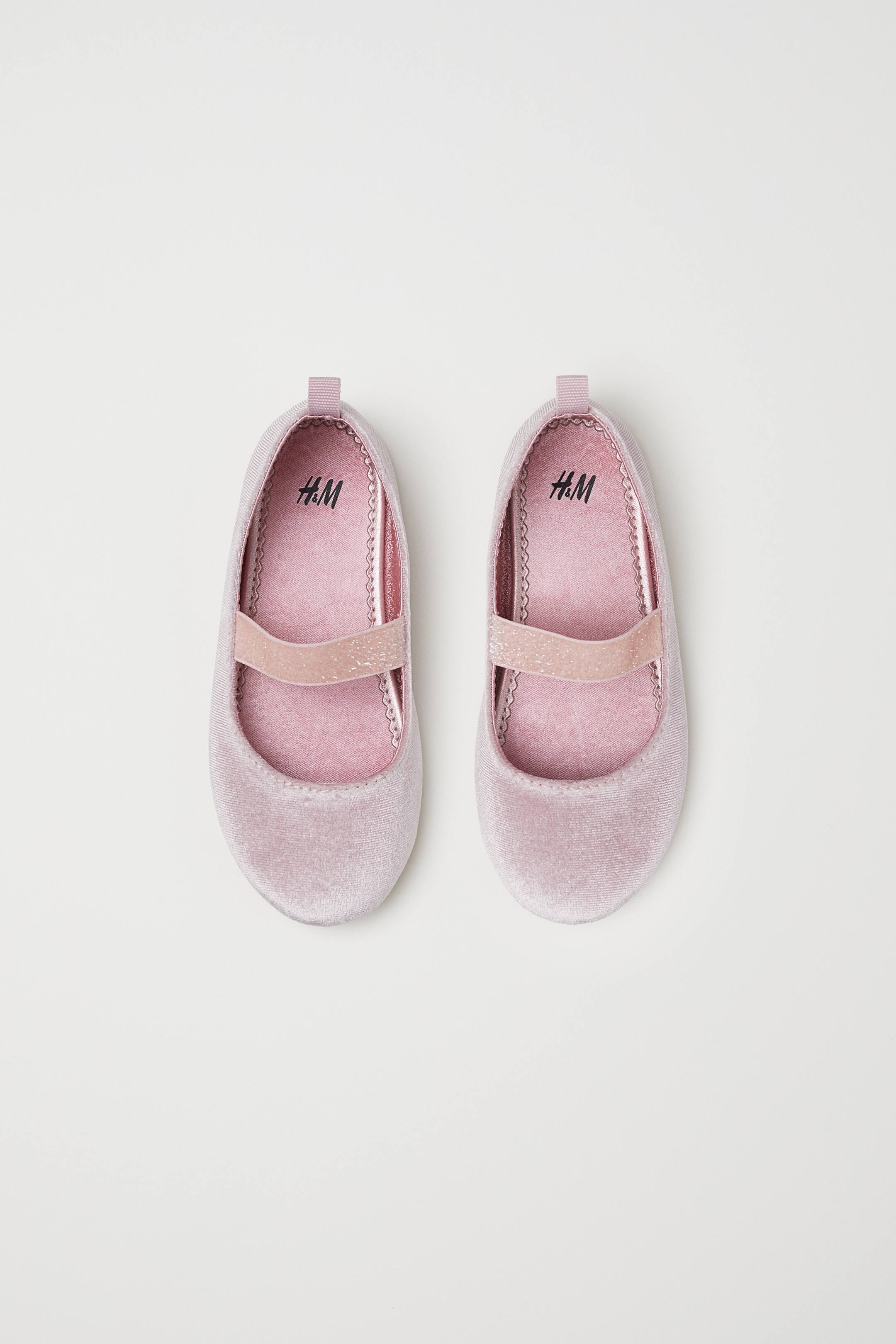 View larger image: Velvet ballet pumps - Light pink - Kids | H&M 2