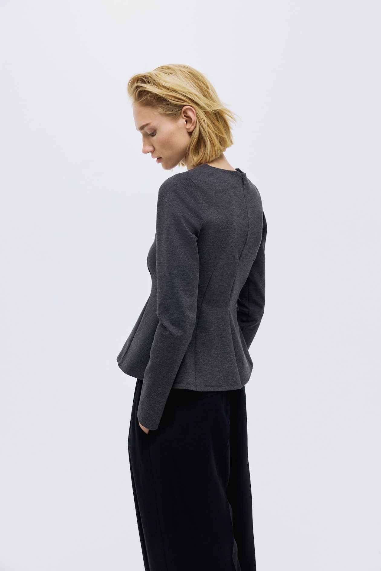 Jersey Peplum Top - image 4