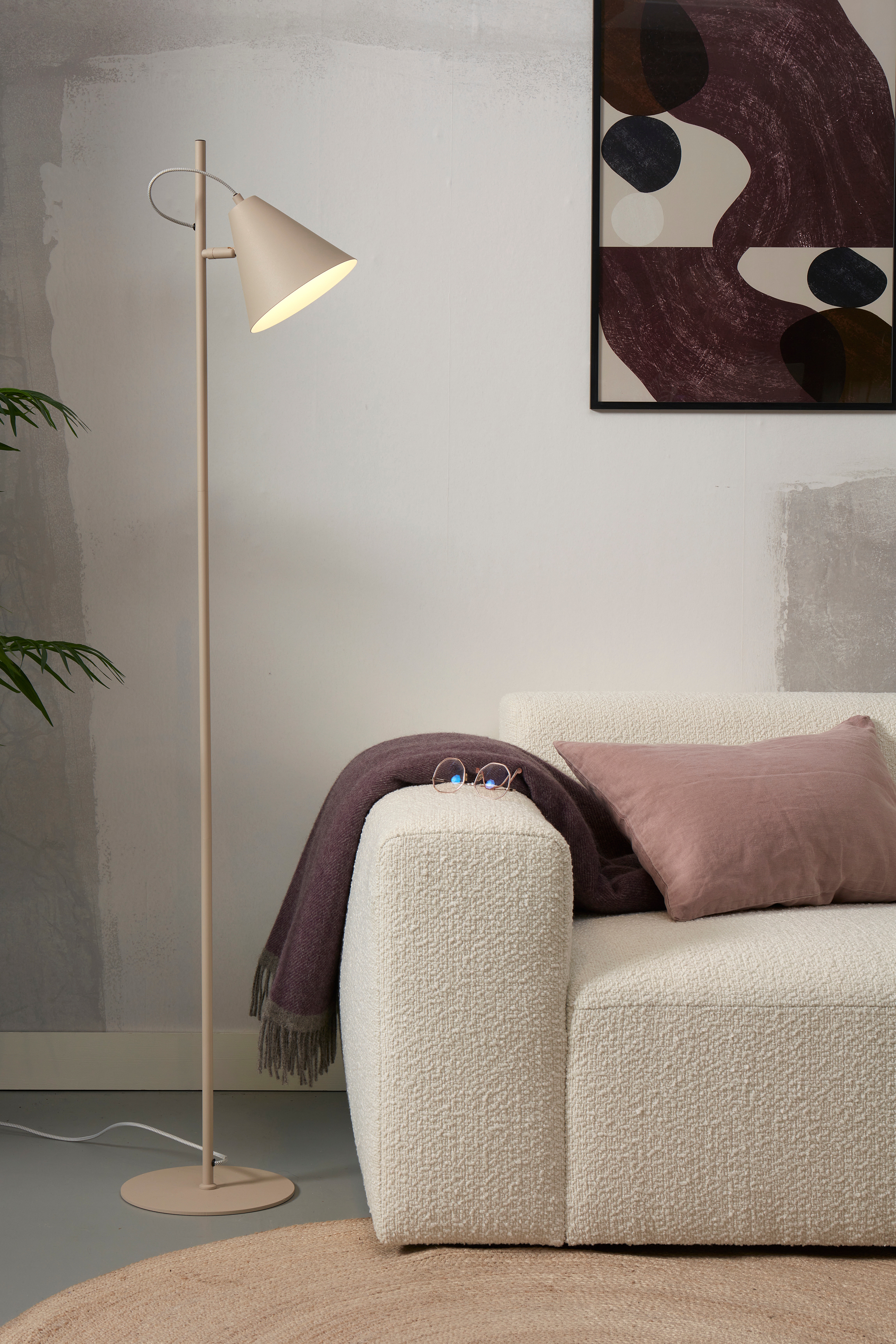 Lisbon Stehleuchte - Sand/Weiß/Sanftes Grün