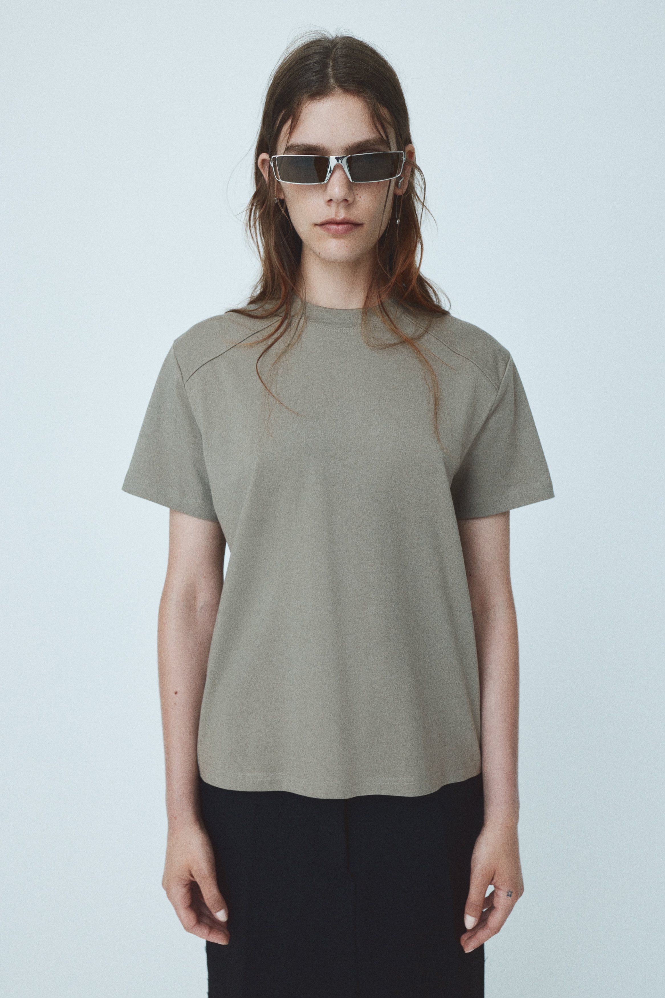 Yoke-detail T-shirt