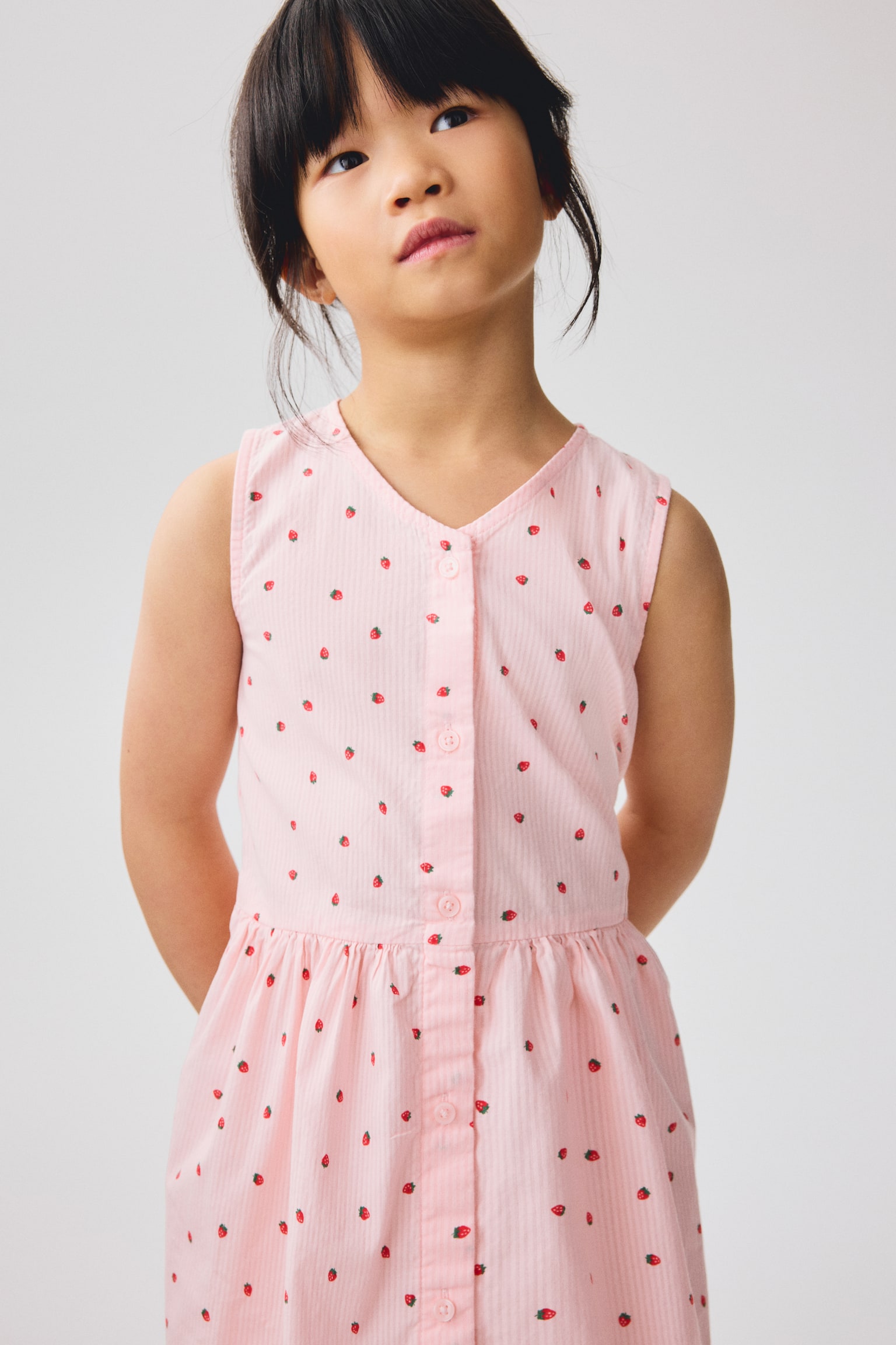 Patterned seersucker dress - Light pink/Patterned/White/Light blue/Striped - 4
