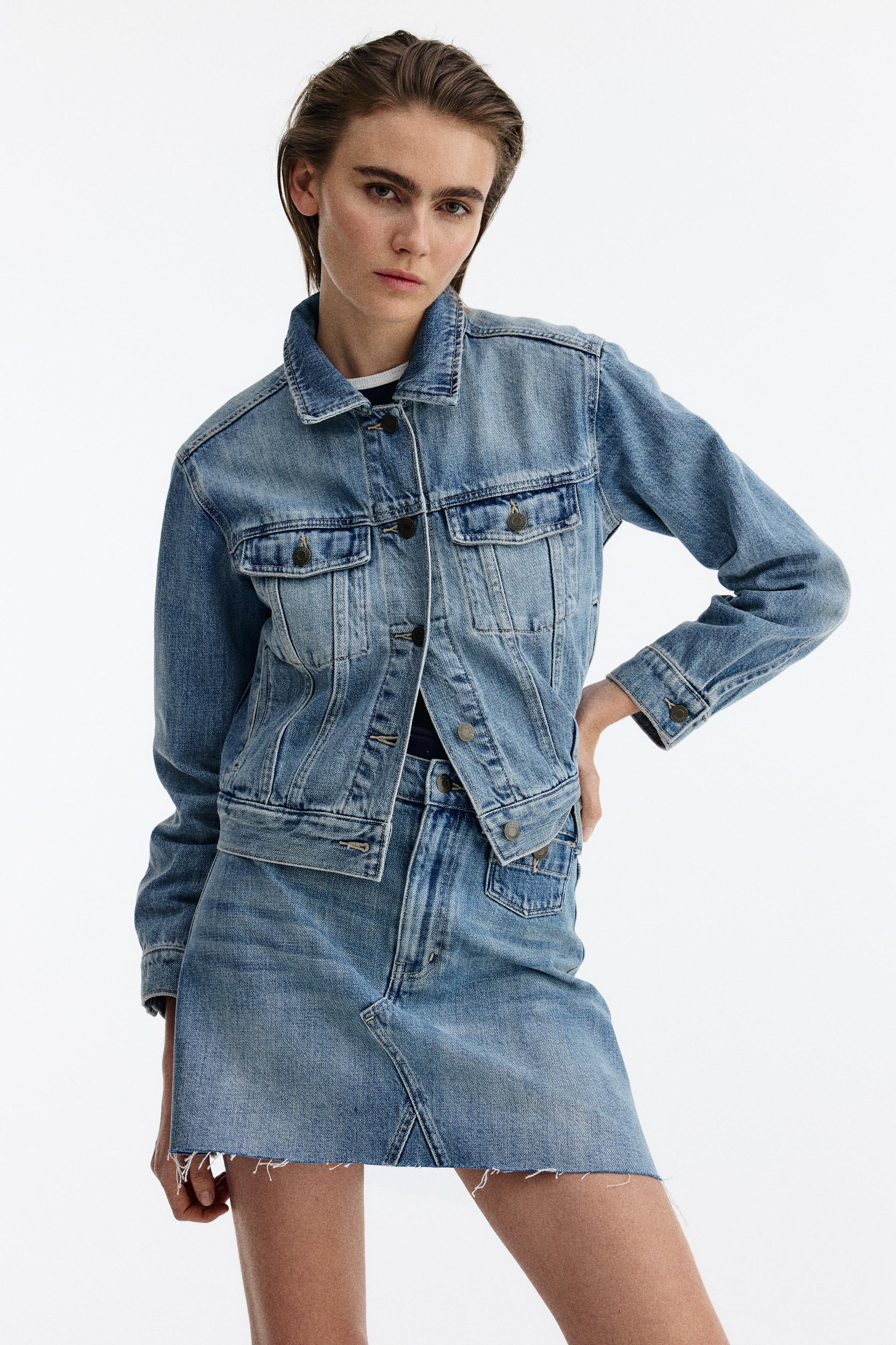 A-Line Denim Skirt by H&M