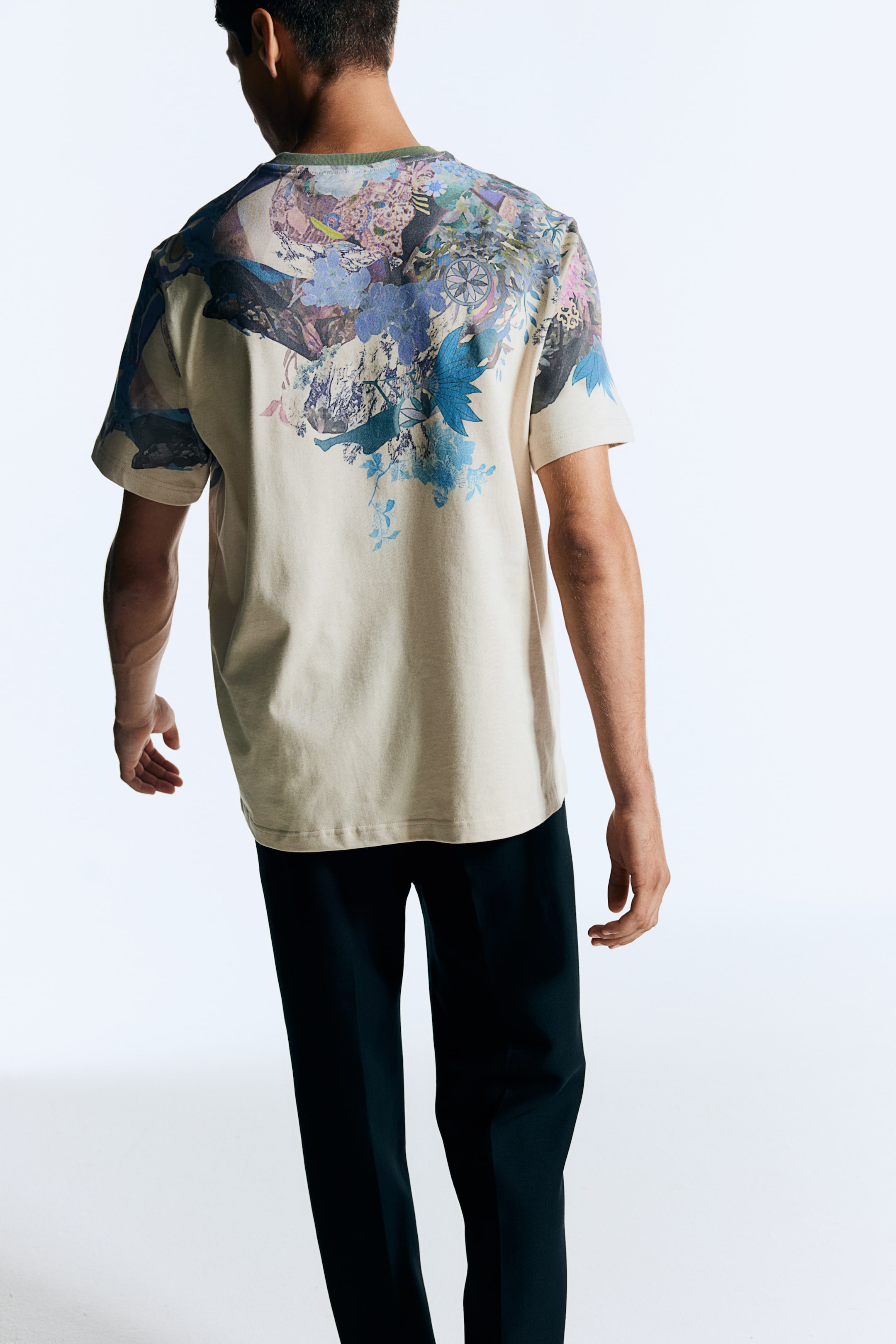 Floral-Print Cotton T-shirt