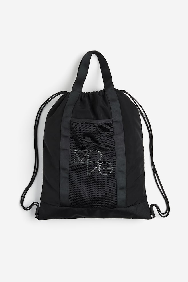 Water-repellent gym bag - Black - 1