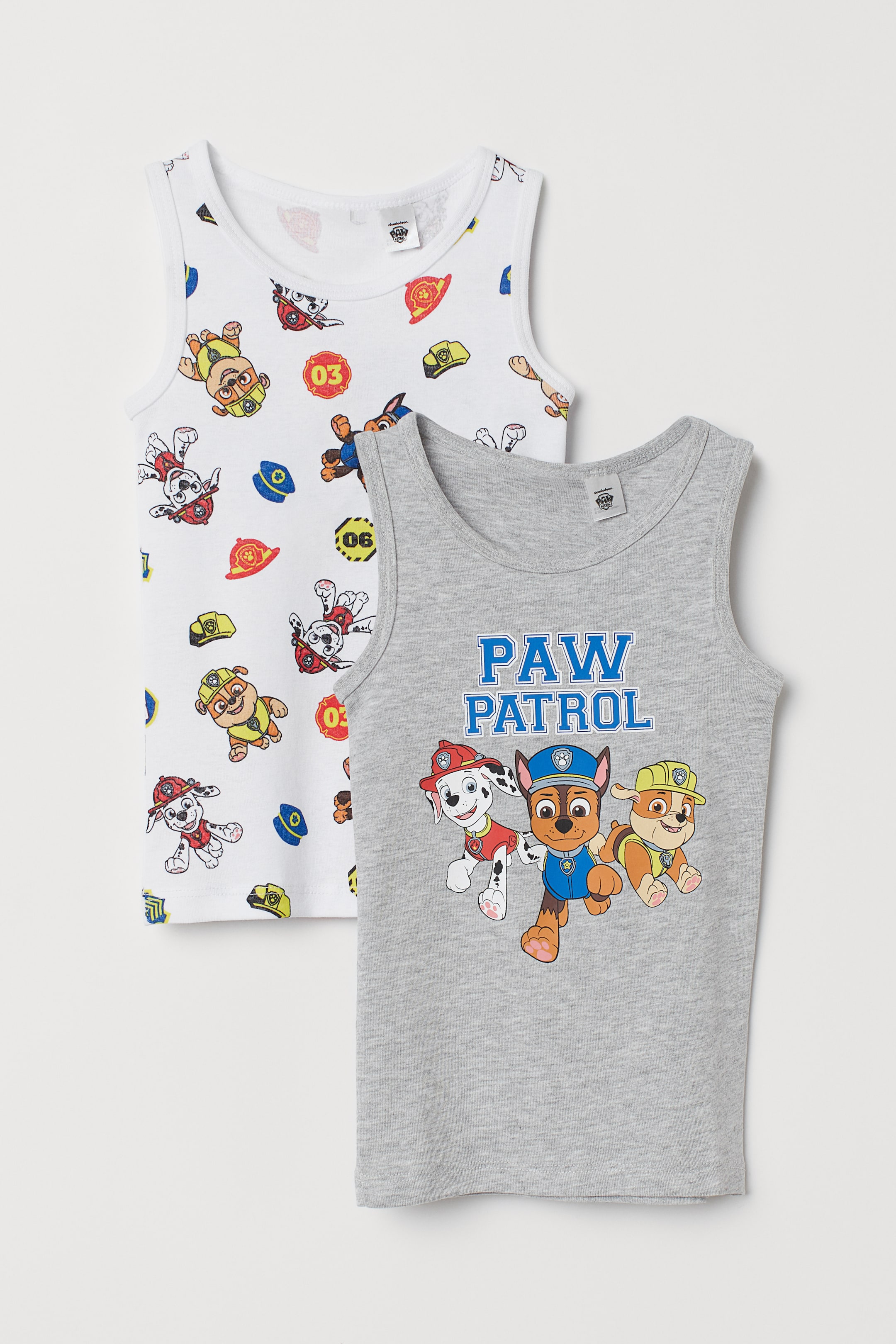 View larger image: 2-pack vest tops - White/Paw Patrol - Kids | H&M 1