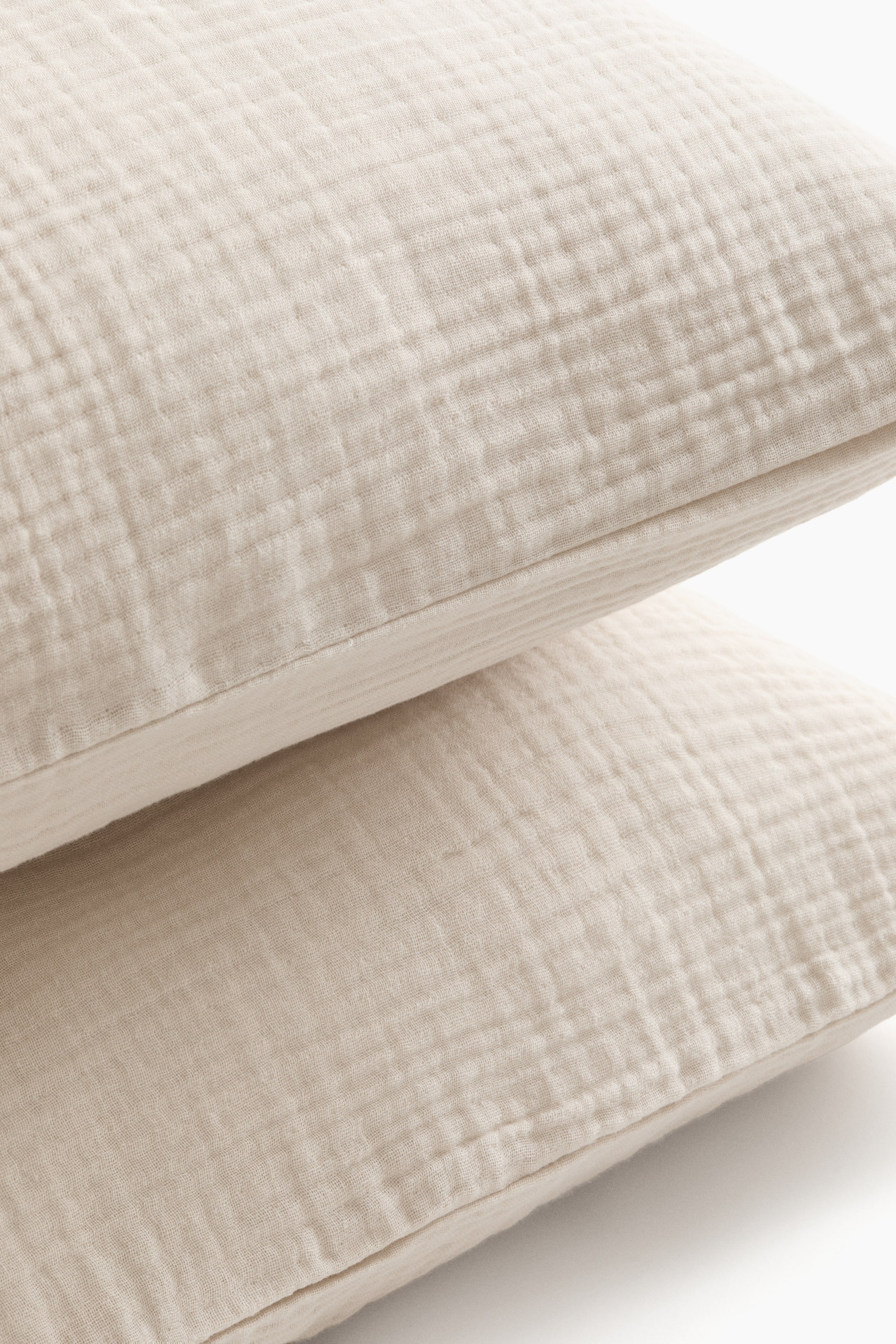 2-Pack Cotton Muslin Pillowcases