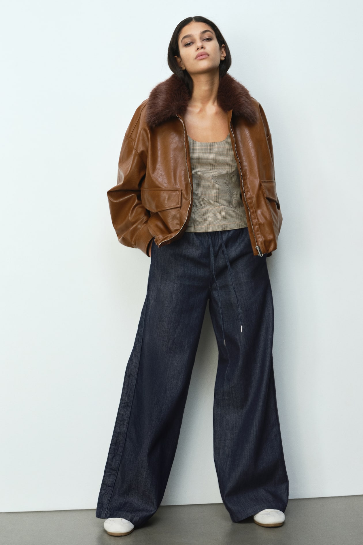 Denim Drawstring Pants