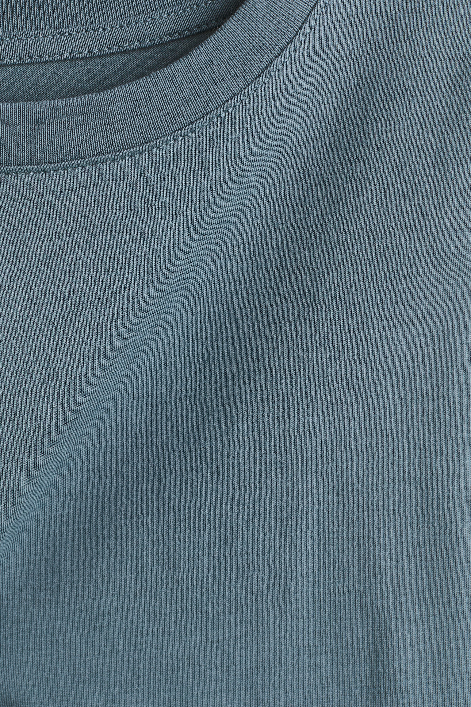 Детские футболки H&M 3-Pack Long-Sleeved T-Shirts, цвет: Тёмный бирюзовый / Бежевый — фото 3