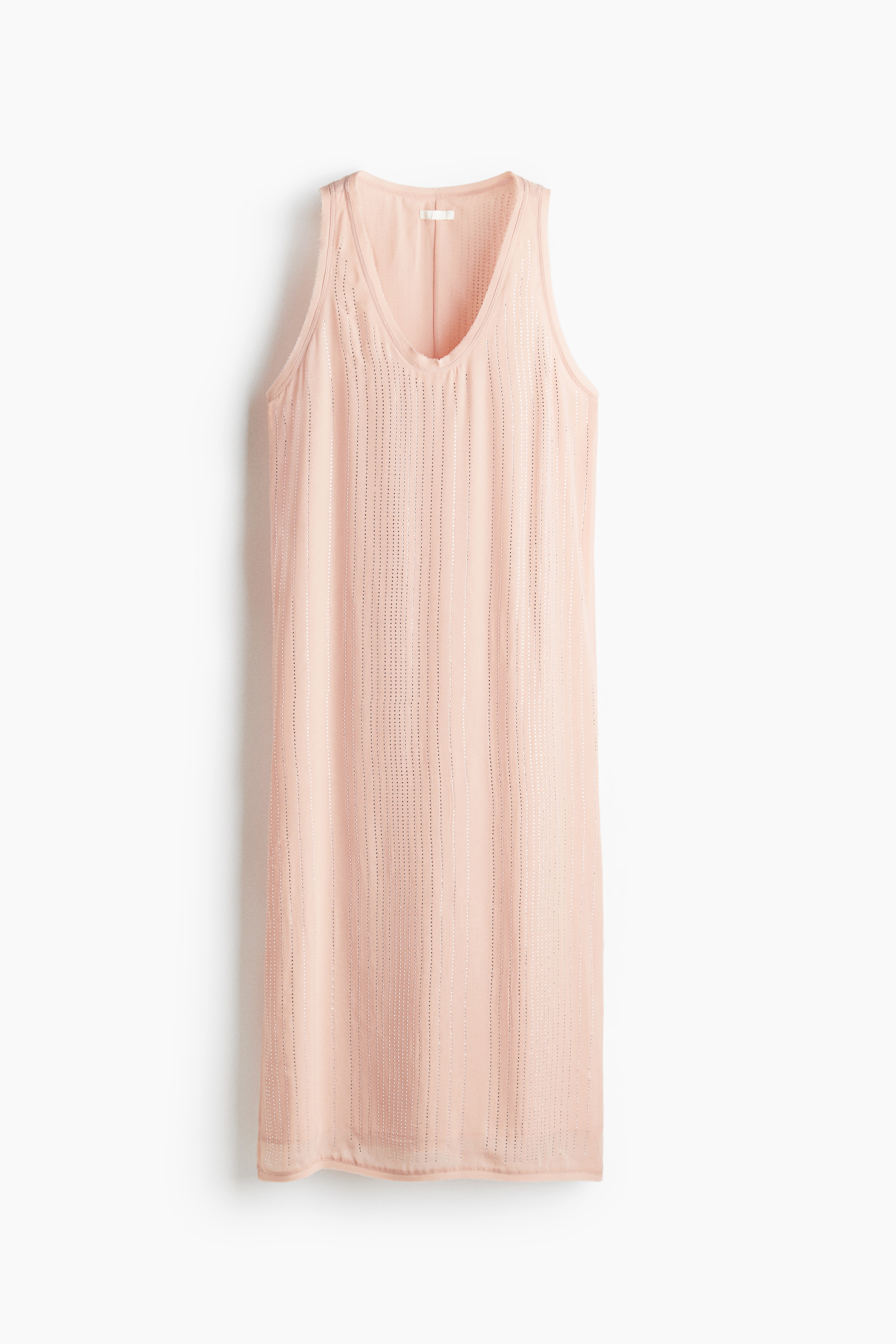H & M - Chiffonkleid mit Strass - Rosa - Damen