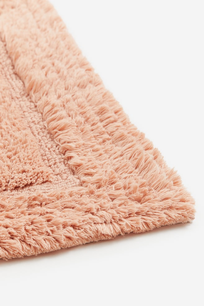 Tufted cotton bath mat - Powder pink/Light beige/Light green - 2