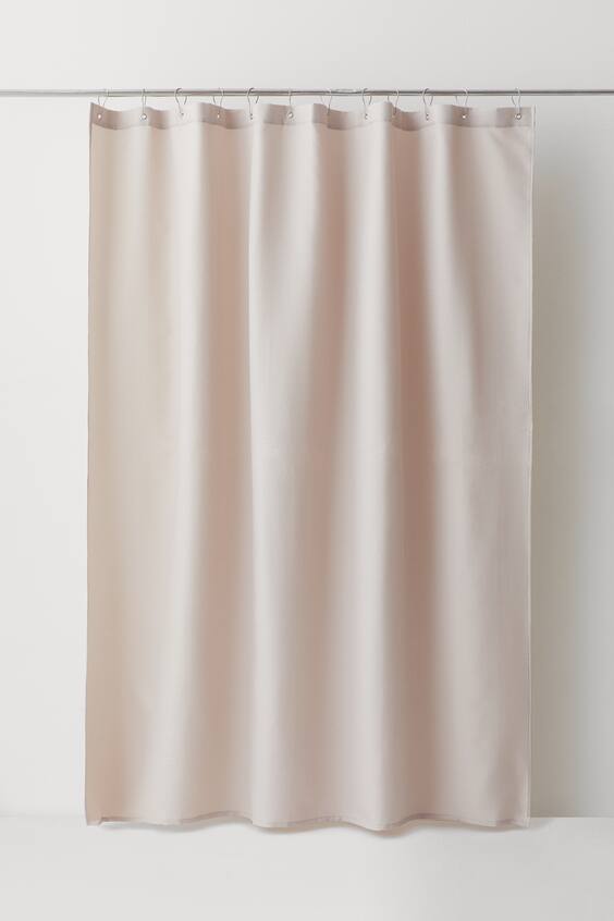Gewafeld douchegordijn Taupe HOME H&M NL