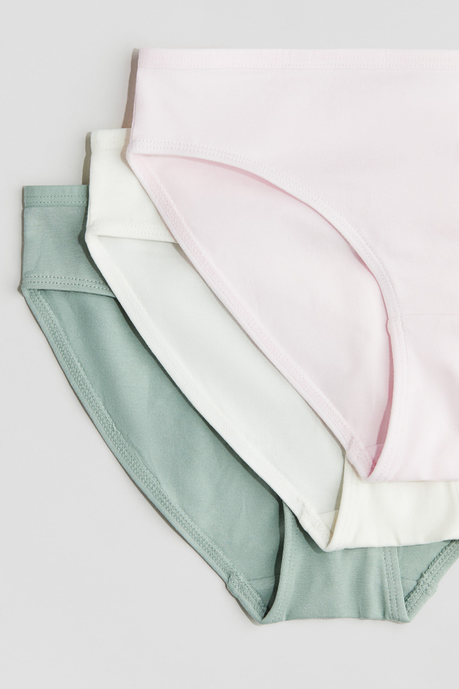 10-pack cotton briefs - Light pink/Green/Pink/Dark red/Yellow/Blue - 3