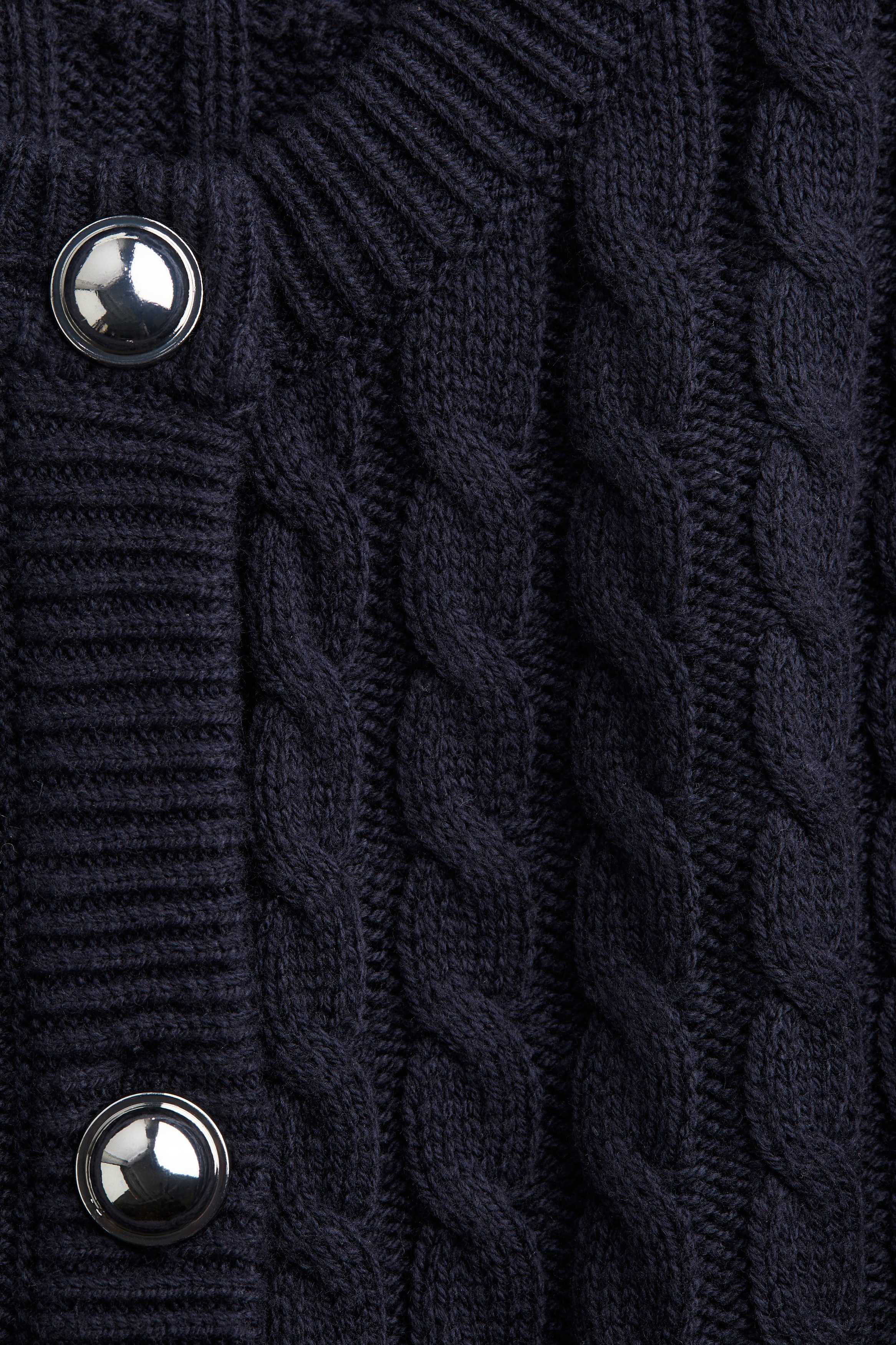 Cable-knit cardigan