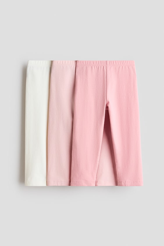 Детские леггинсы H&M 3-pack Cotton Leggings
