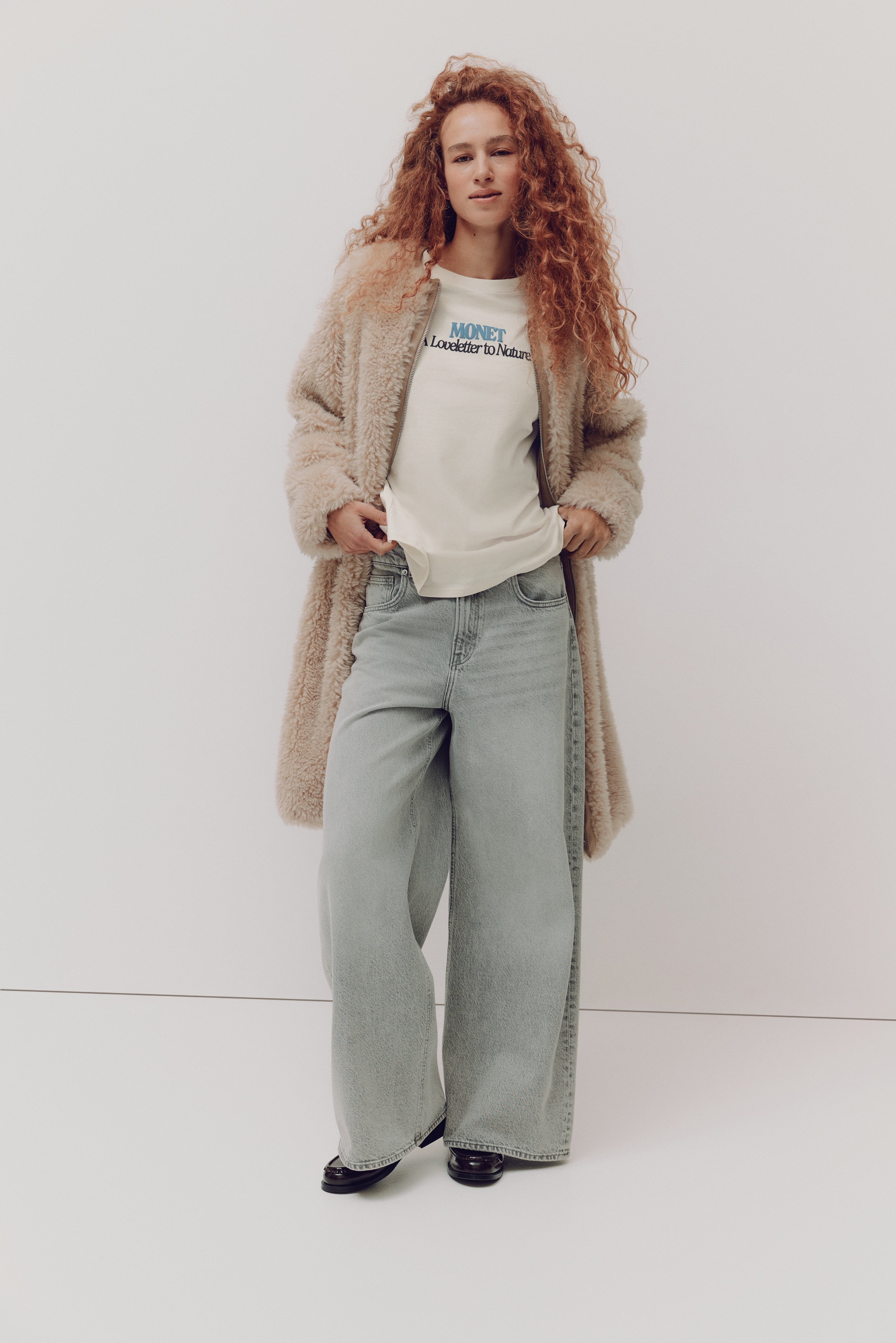Oversized print-motif T-shirt