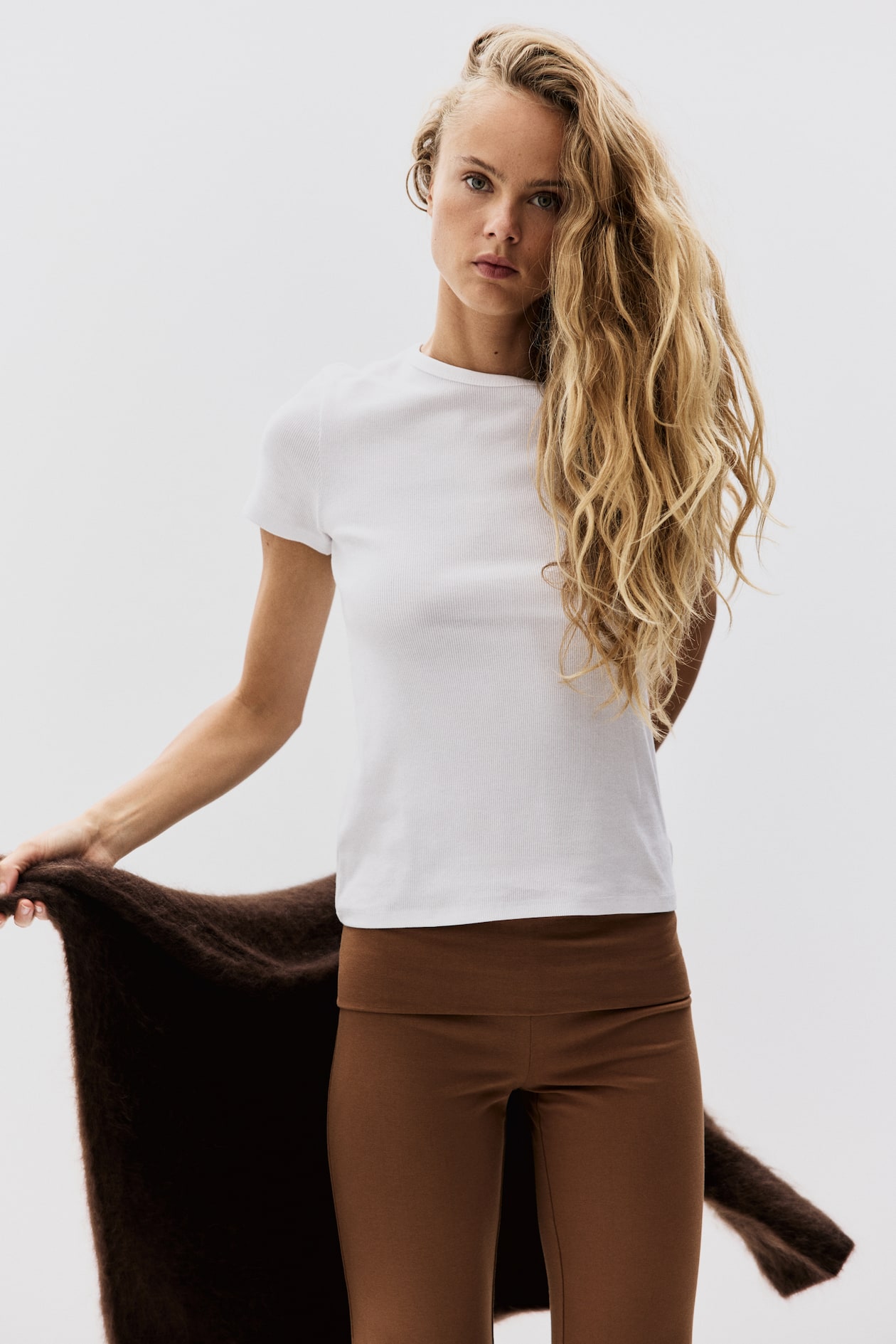 Foldover-Waist Cotton Pants - image 4