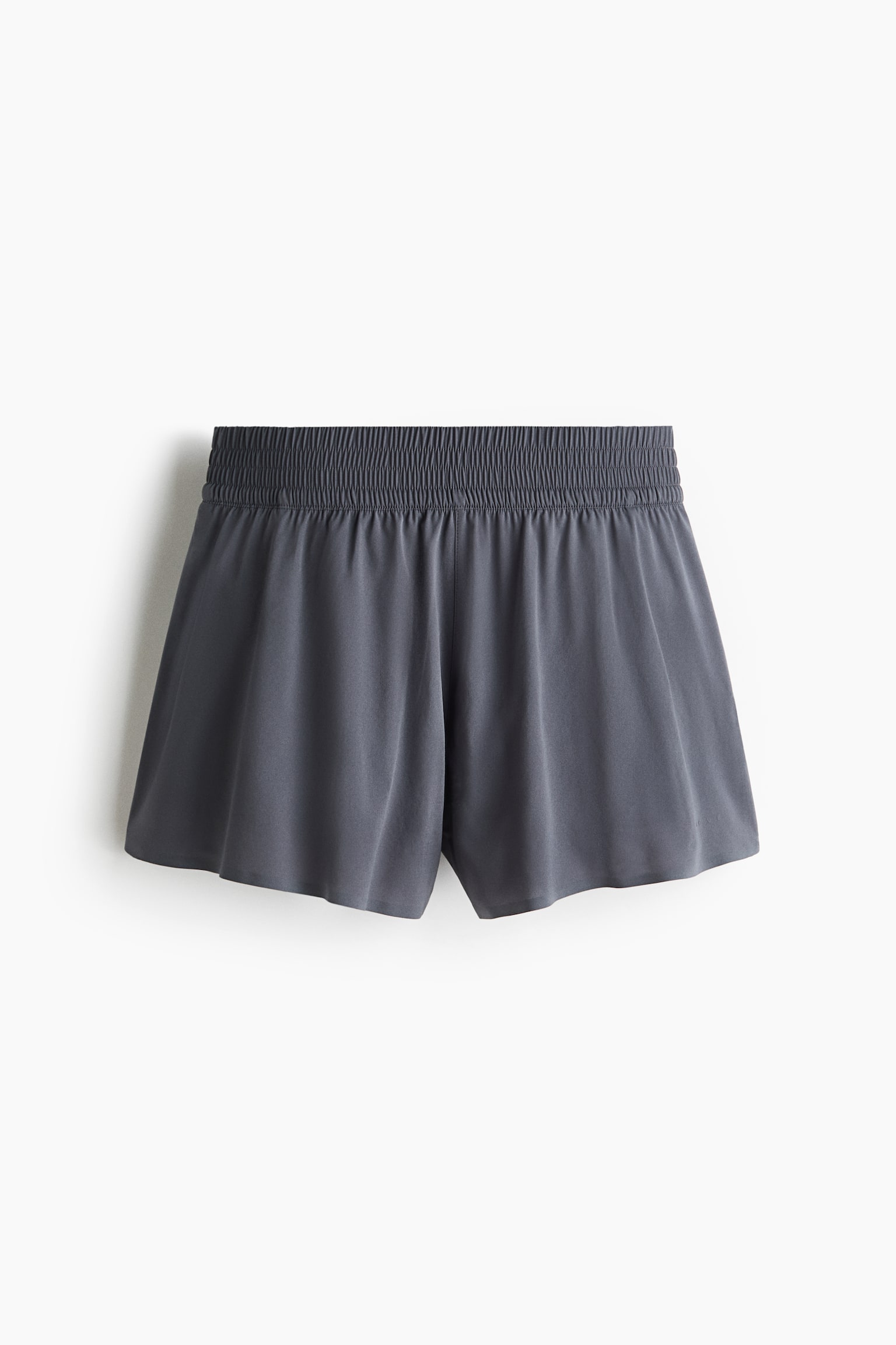 Double-layered sports shorts - Dark clay grey/Black/Butter yellow/Blush/Amazonite blue