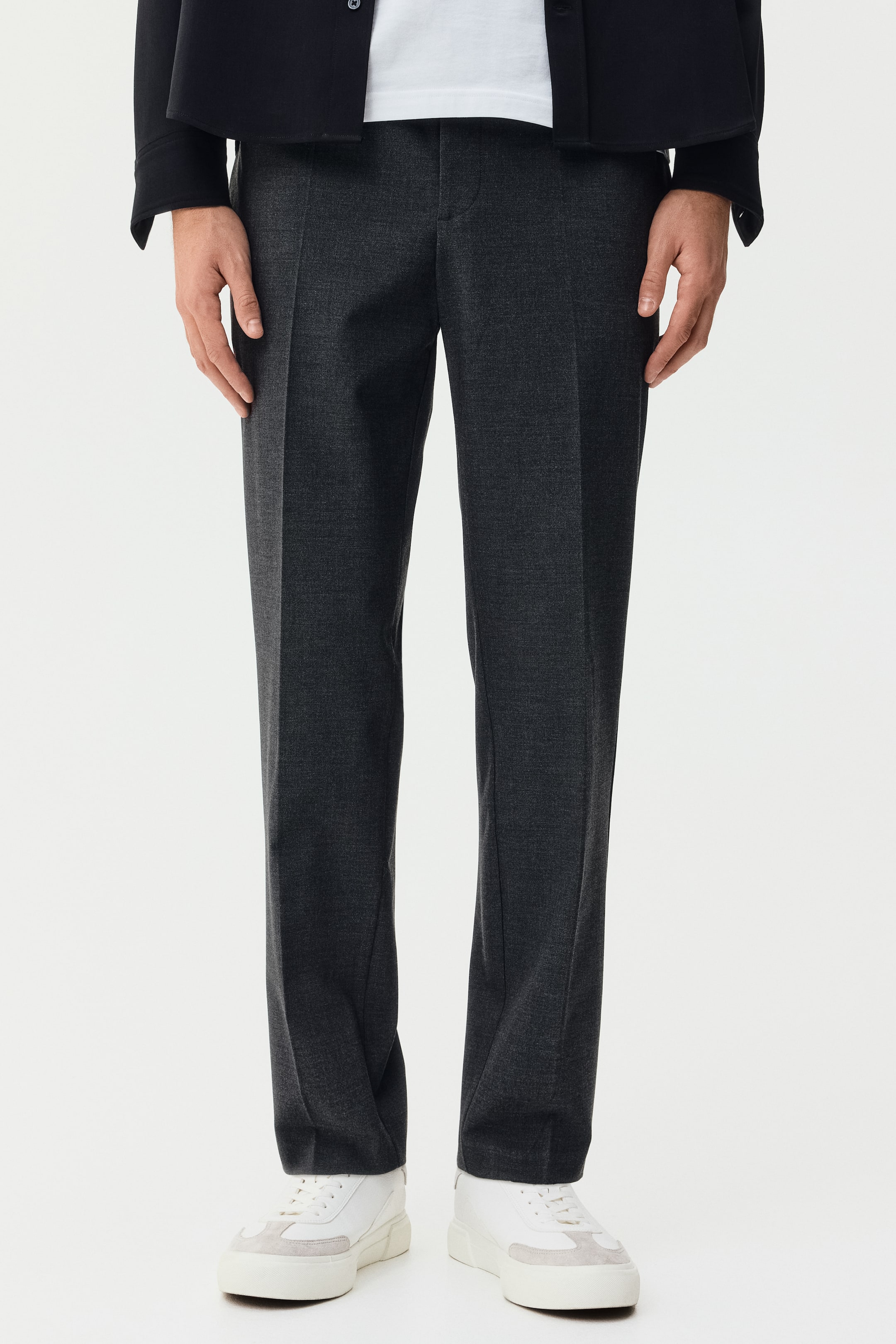 View larger image: Slim-Fit Dressy Joggers - Dark gray - Men | H&M CA 2