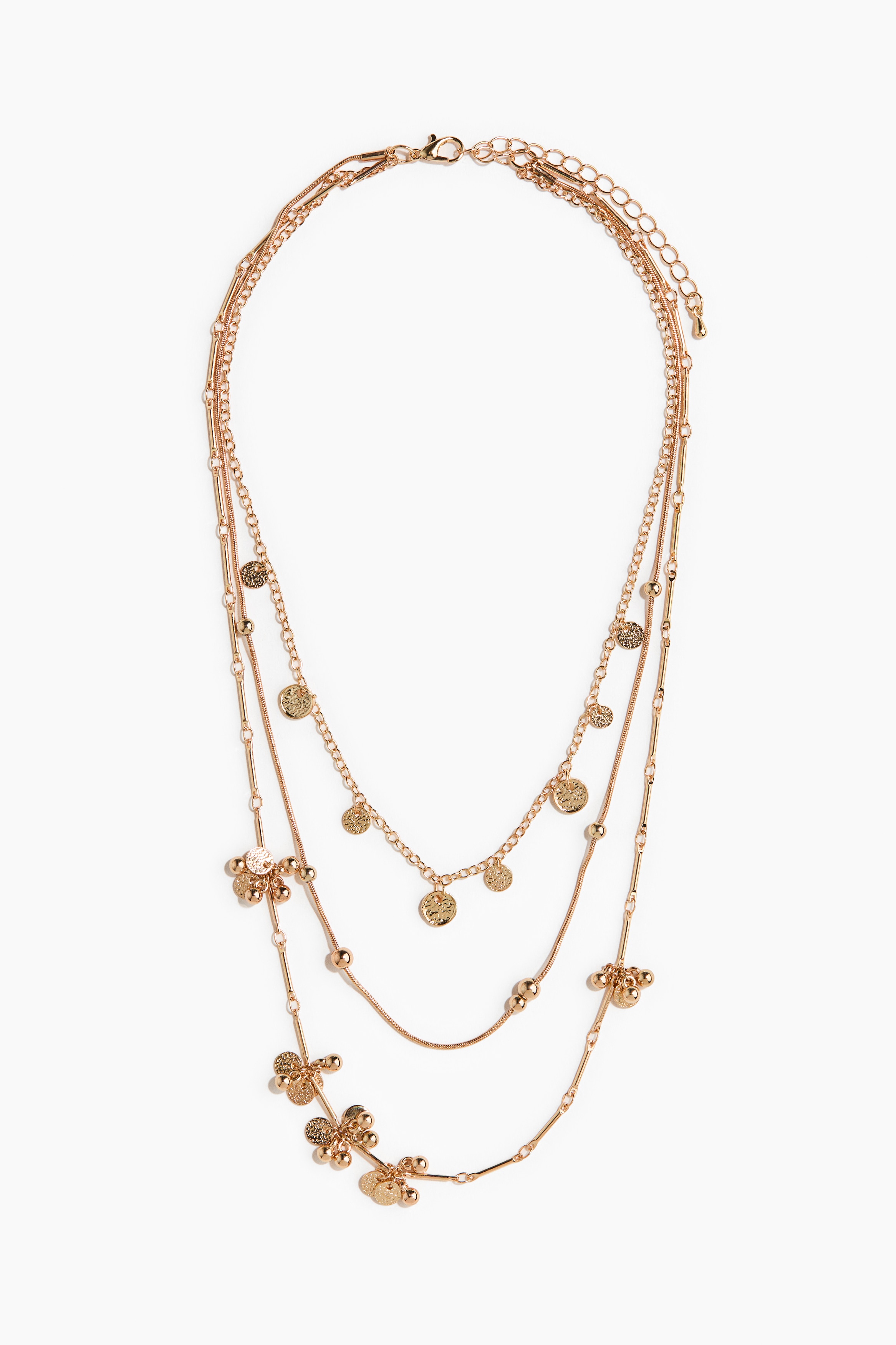 Three-strand necklace - Gold-coloured