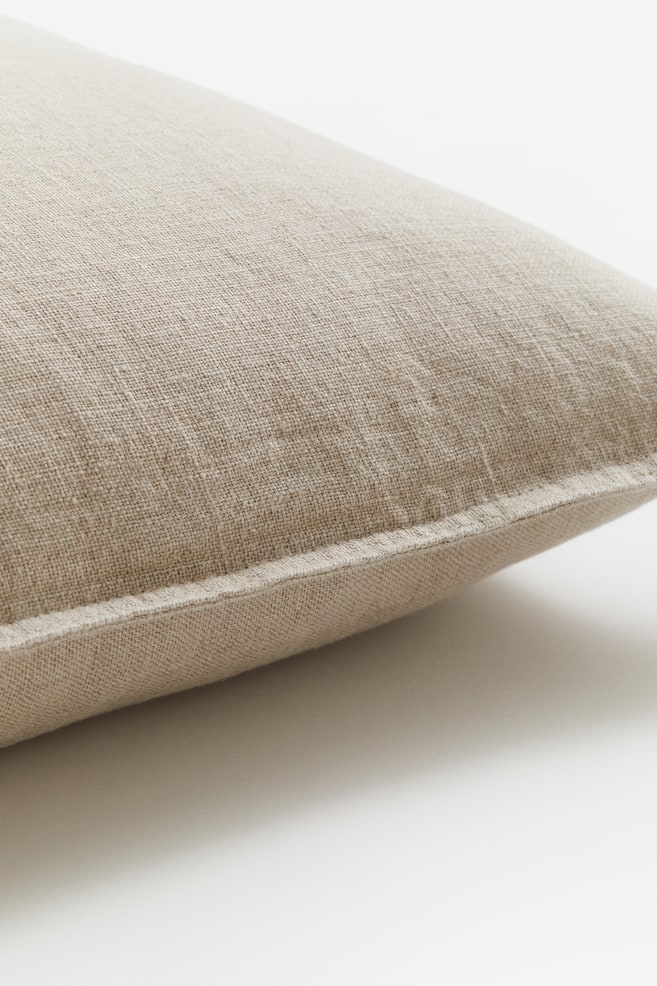 Washed linen cushion cover - Linen beige/Anthracite grey/Light brown/Light ochre/dc/dc/dc/dc/dc/dc/dc/dc/dc/dc/dc/dc/dc/dc/dc/dc/dc/dc/dc - 3