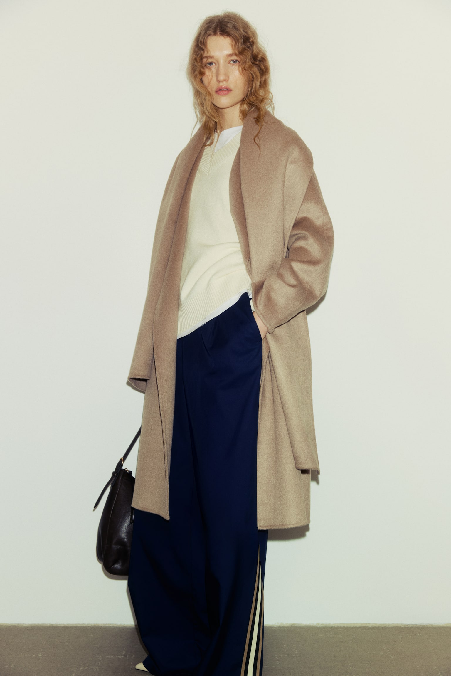 Handmade wool-blend coat - Beige - 5