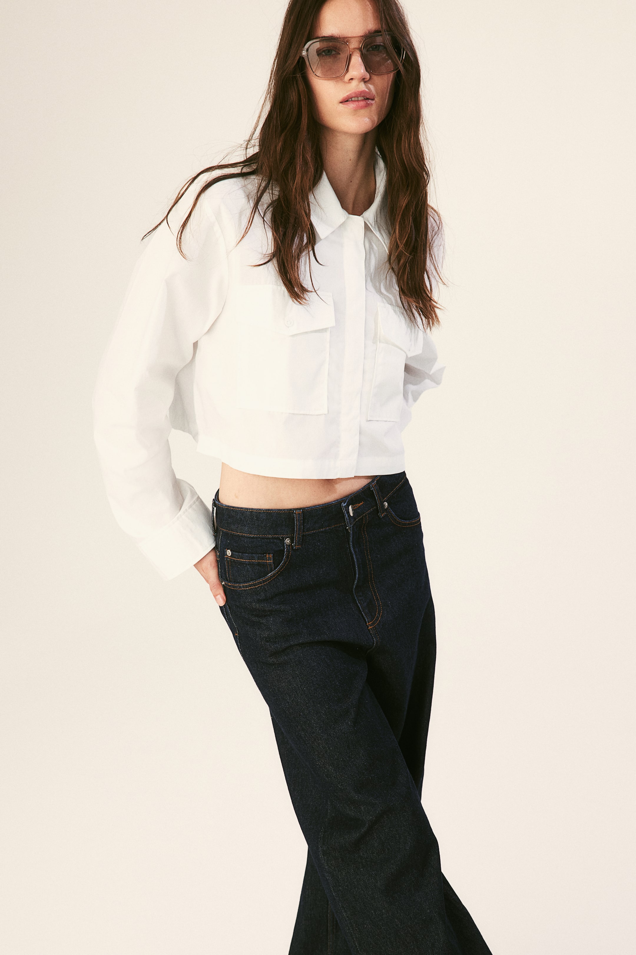 Cropped Cargo Shirt