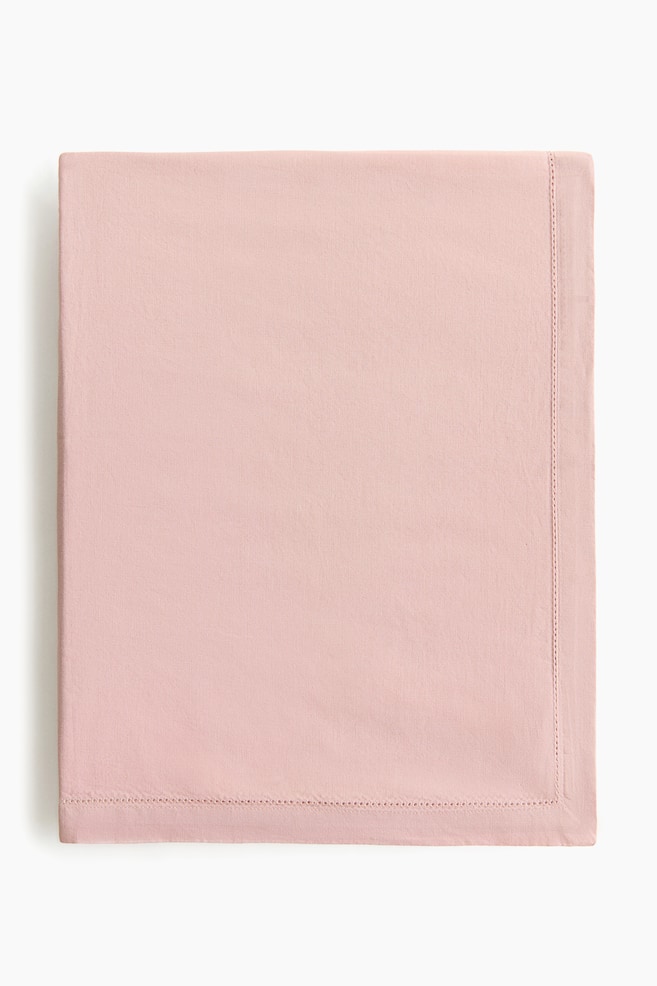 Cotton Tablecloth - Light pink/Light beige/White - 1