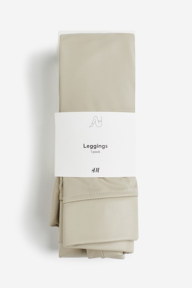 Leggings - Light beige/Black - 2