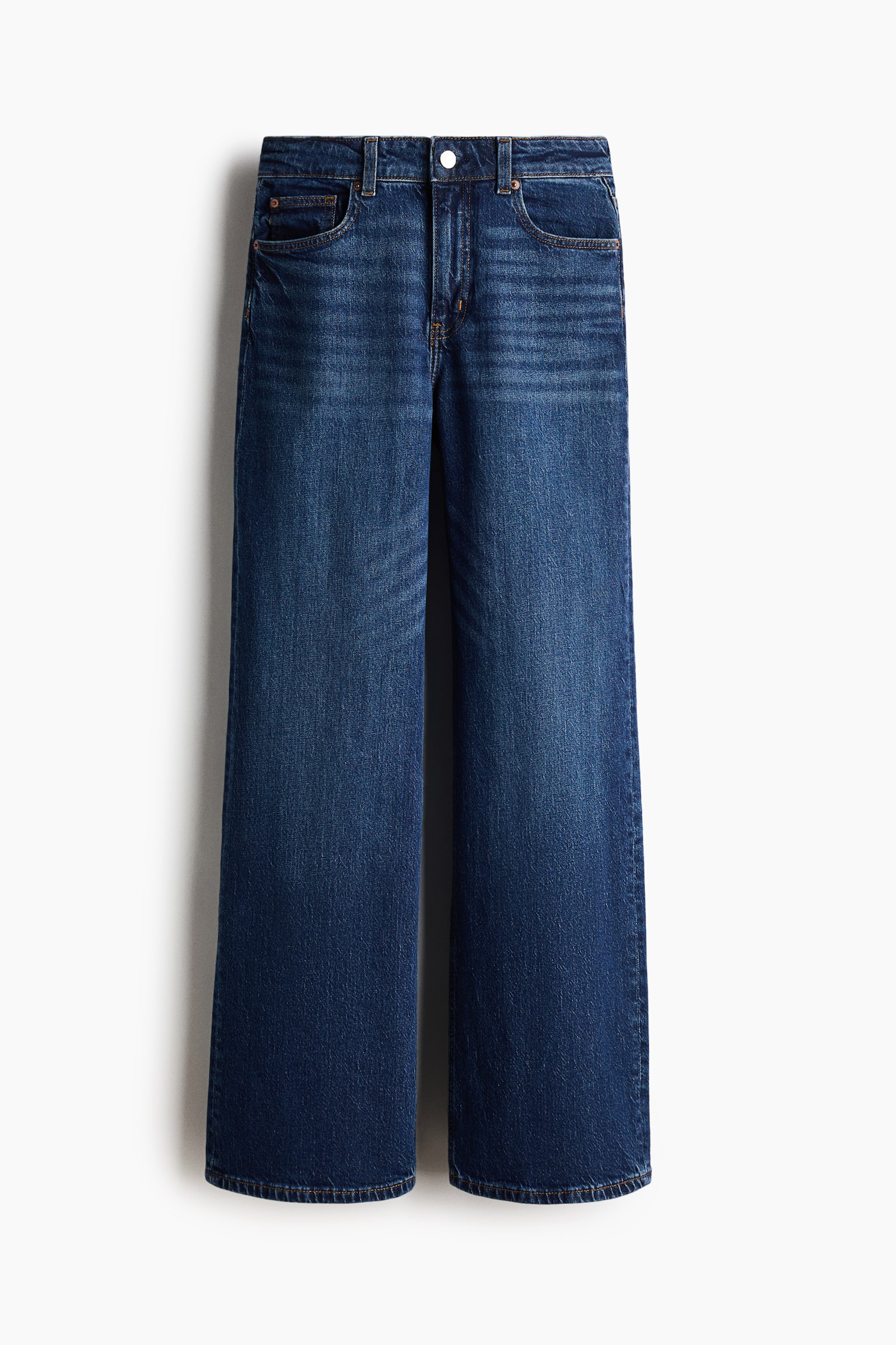 Wide High Waist Jeans - Denimblå/Hvit/Lys denimblå/Mørk denimblå/Lys denimblå/Mørk denimblå/Hvit/Mørk denimblå/Sort