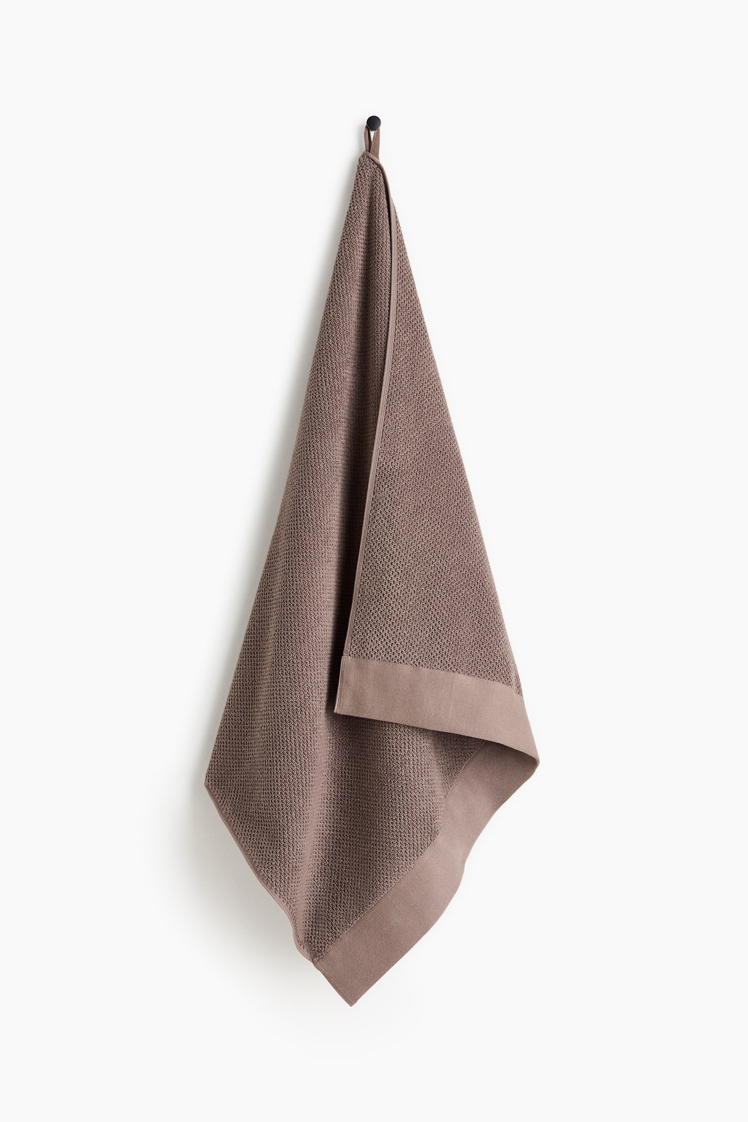 Cotton Terry Bath Towel - Taupe/Light beige/Dusty blue/Sage green/Dark green/Powder pink/Light beige/Dark brown/Orange/Sage green/Black
