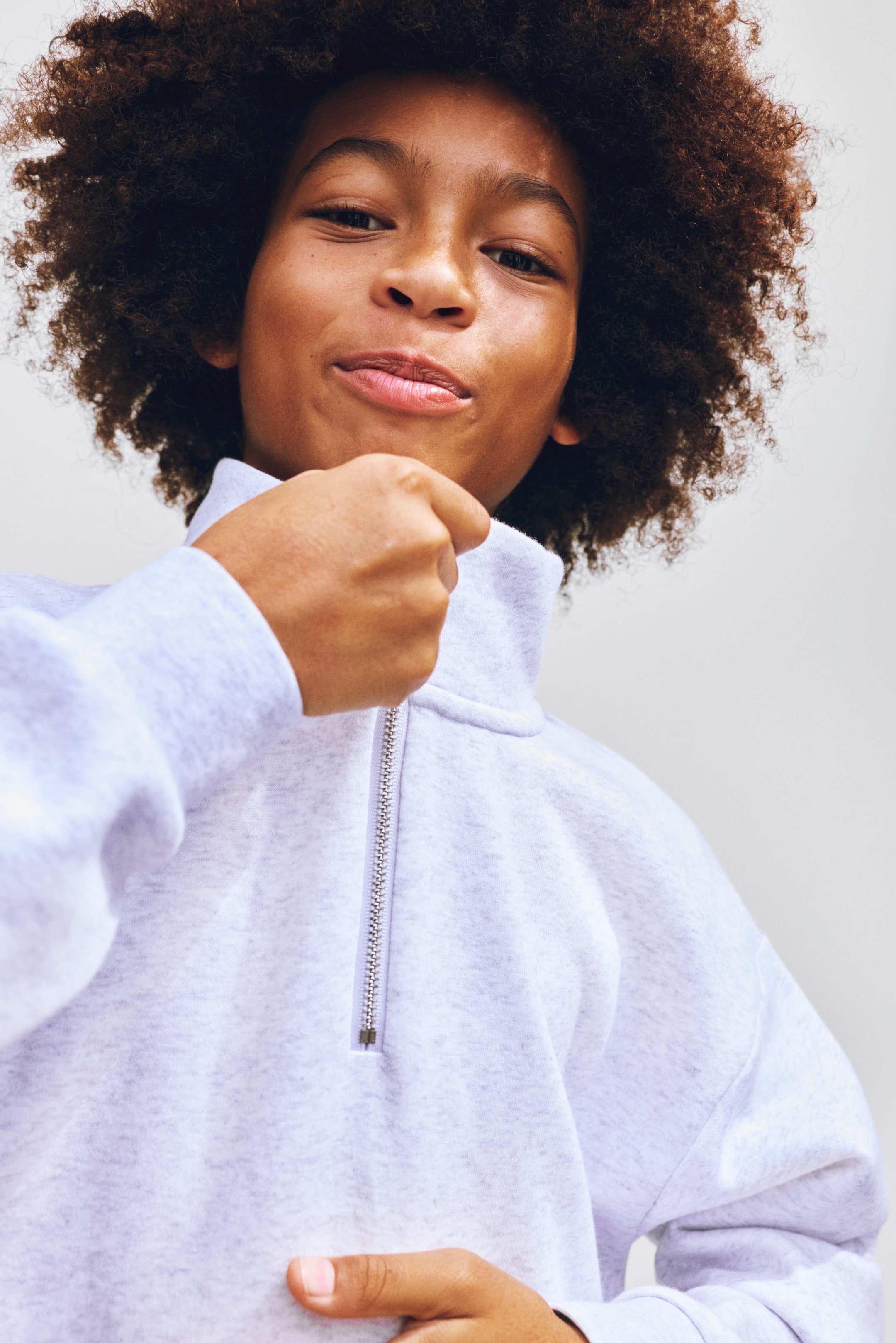 Детские худи H&M Half-Zip Sweatshirt — фото 4