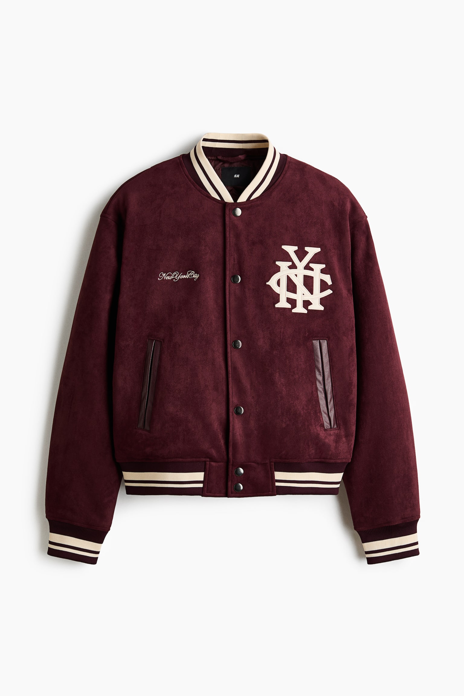 Baseball jacket - Burgundy/NYC/Light brown/NYC - 2
