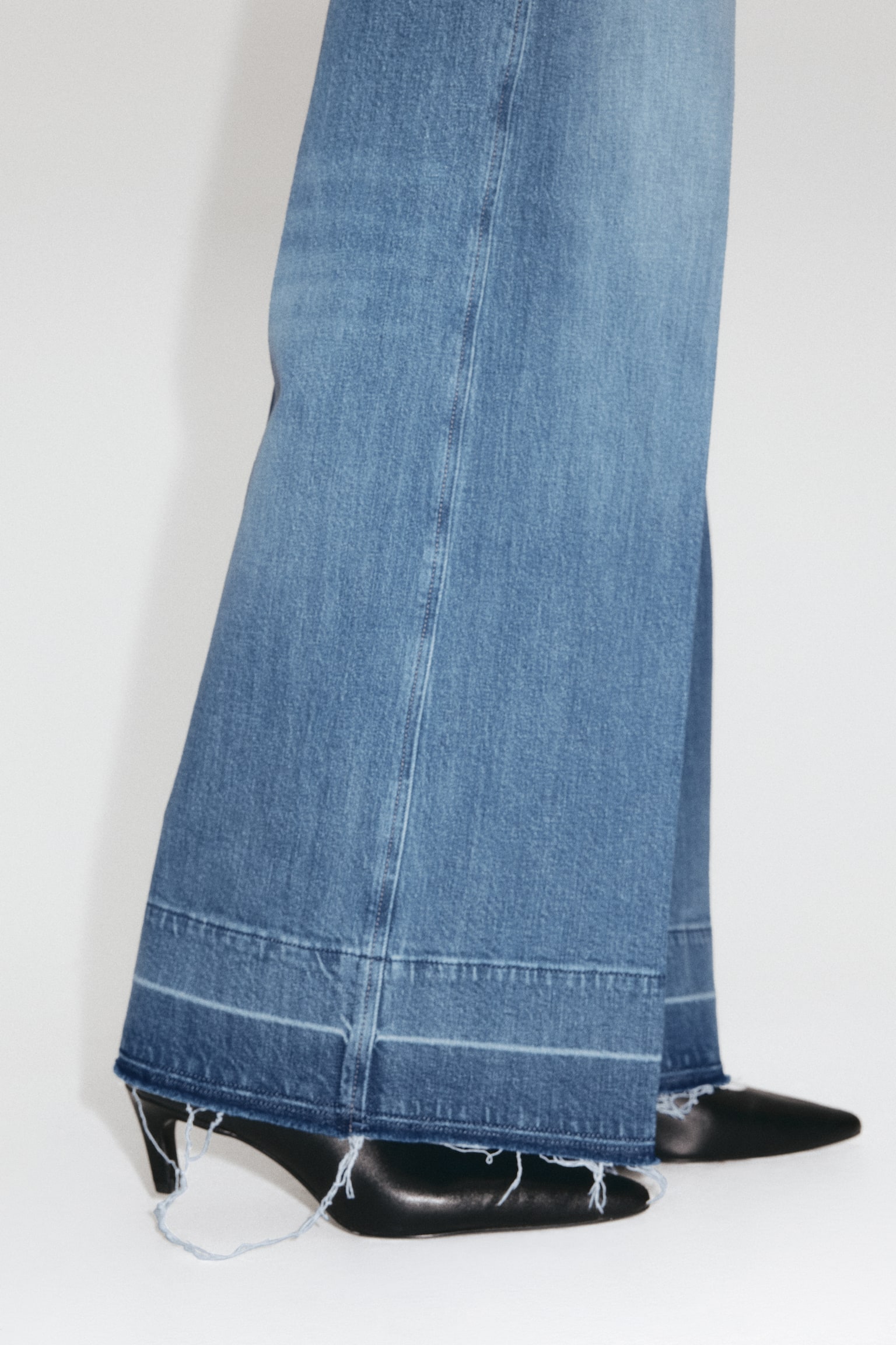 ワイドハイデニム - デニムブルー/ペールイエロー/ダークデニムブルー/ホワイト - 5