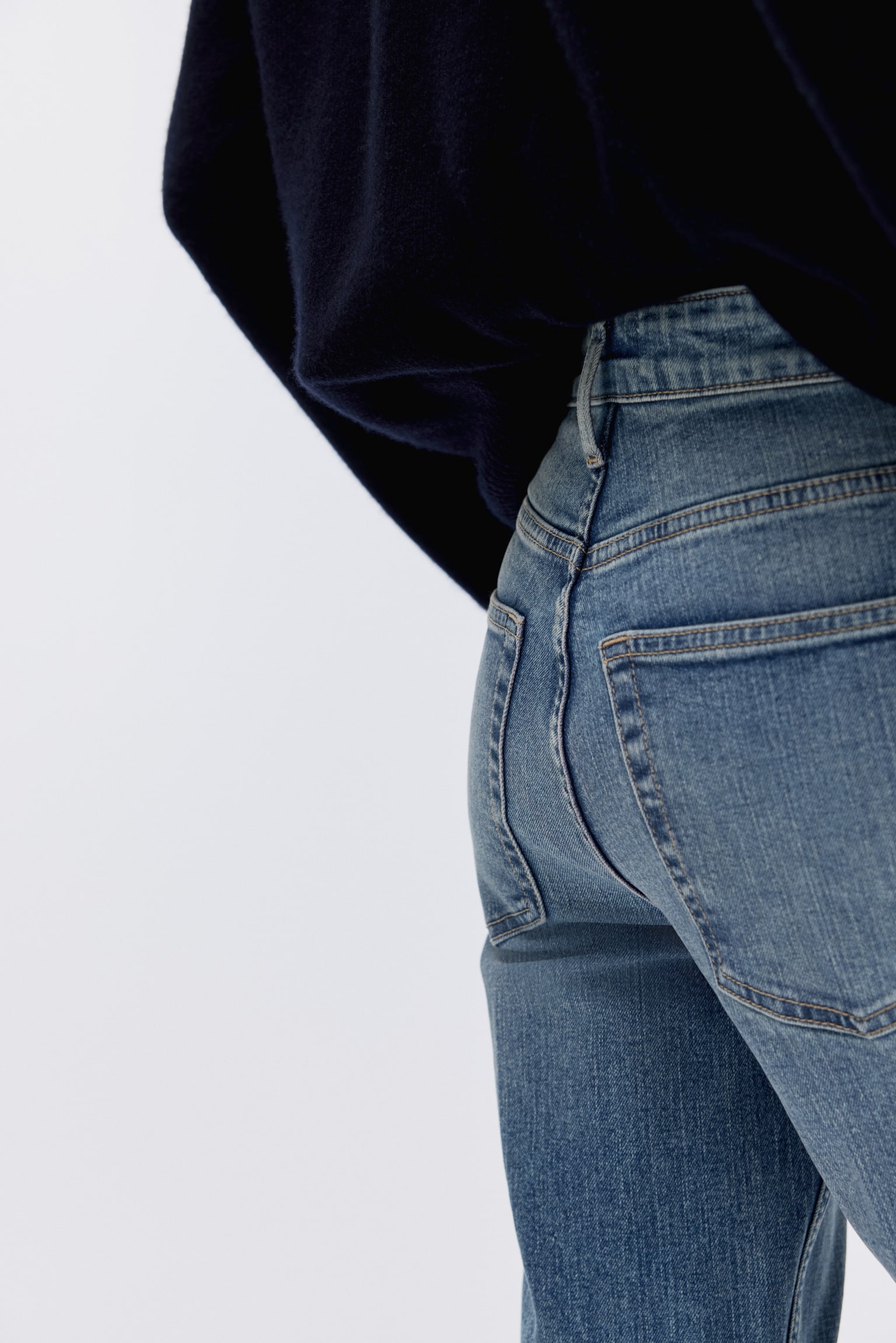 Flared High Jeans - Denim blue/Denim blue/Denim blue/White/Dark gray/Dark denim blue/Dark denim blue/Light denim blue/Denim blue/Denim blue - 6