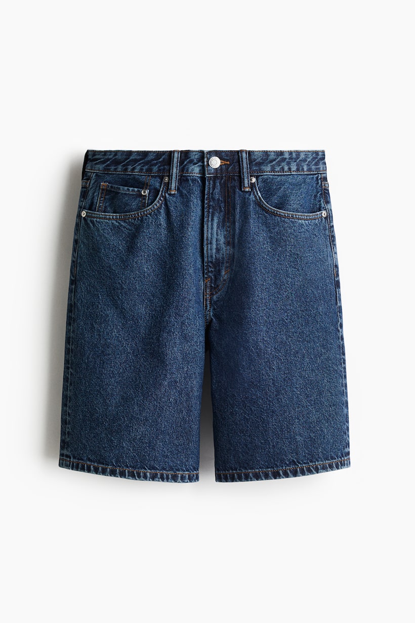 Men's Denim Shorts Jorts, Baggy Ripped H&M GB