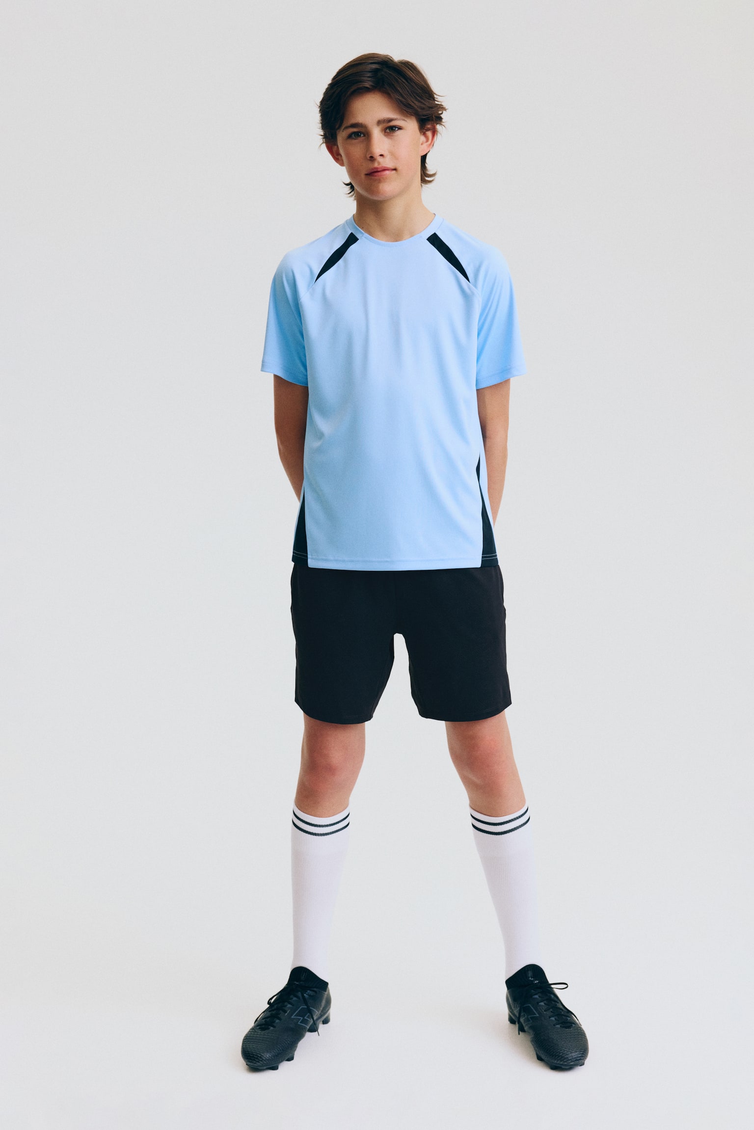 Sports shorts with DryMove™ - Black/Red/Teal/Bright blue - 1