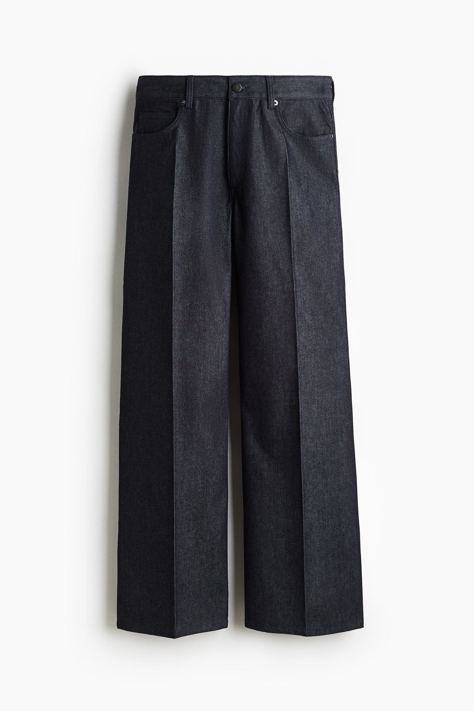 Женские джинсы H&M Creased, цвет: Тёмный джинсовый синий — фото 1